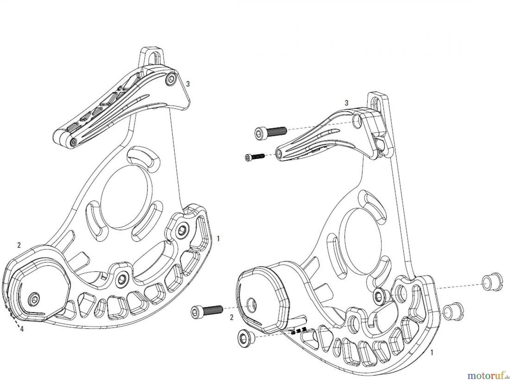  Sram Sram TRUVATIV X0 CHAIN GUIDES - 2012