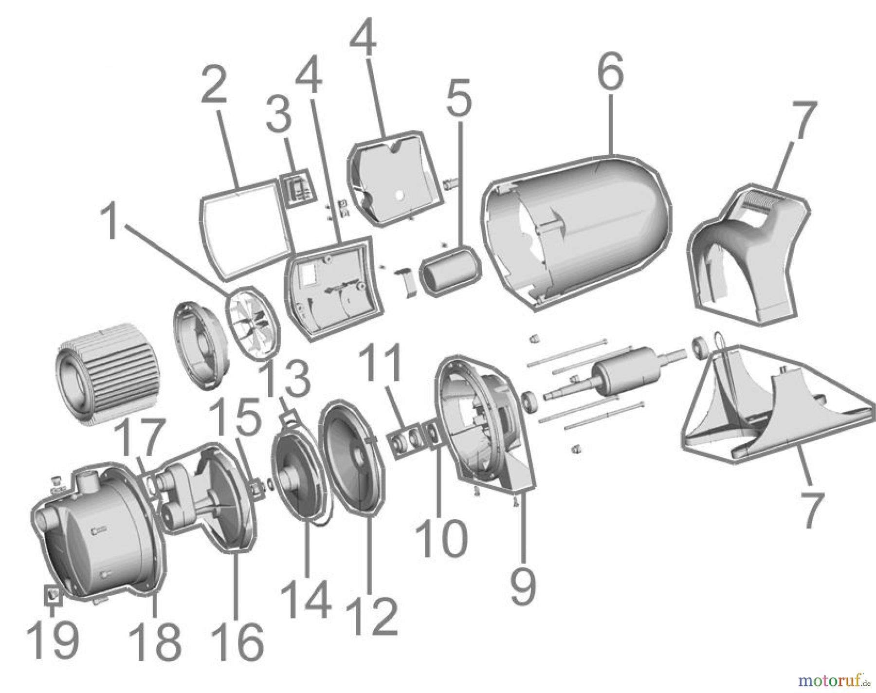 Güde Pumpentechnik Gartenpumpen GARTENPUMPE INOX 100GJ - 94189 FSL94189-03
