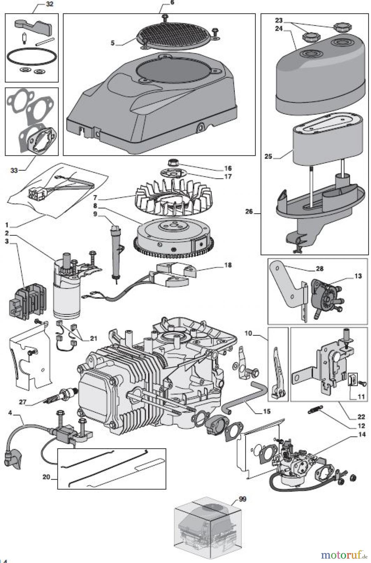  Global Garden Products GGP Frontmäher X1 2009 GGP-MOTOR WM 14