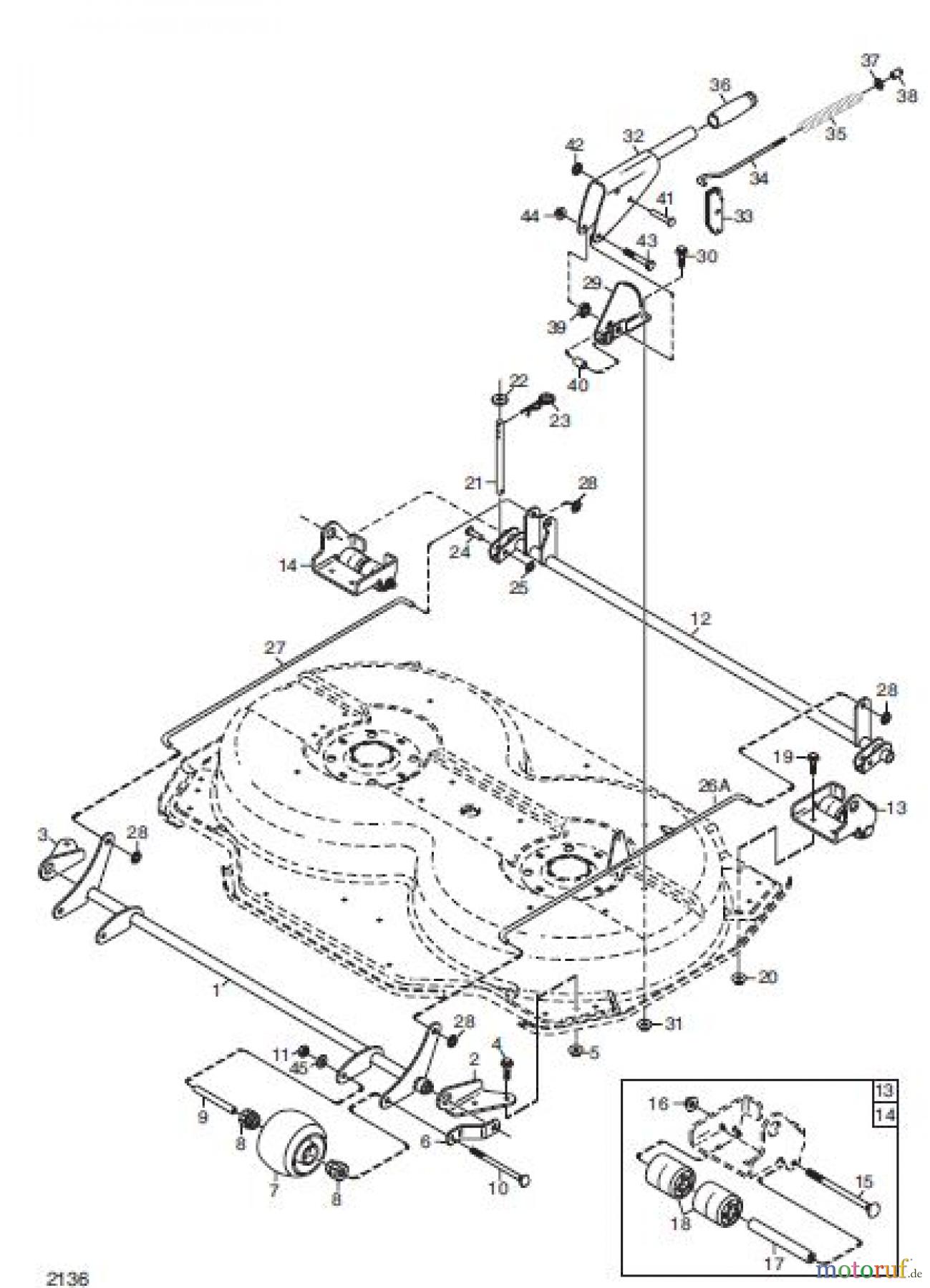  Global Garden Products GGP Frontmäher XKH4_Series 2010 XK  MÄHWERK 105C REGULIERUINGEN