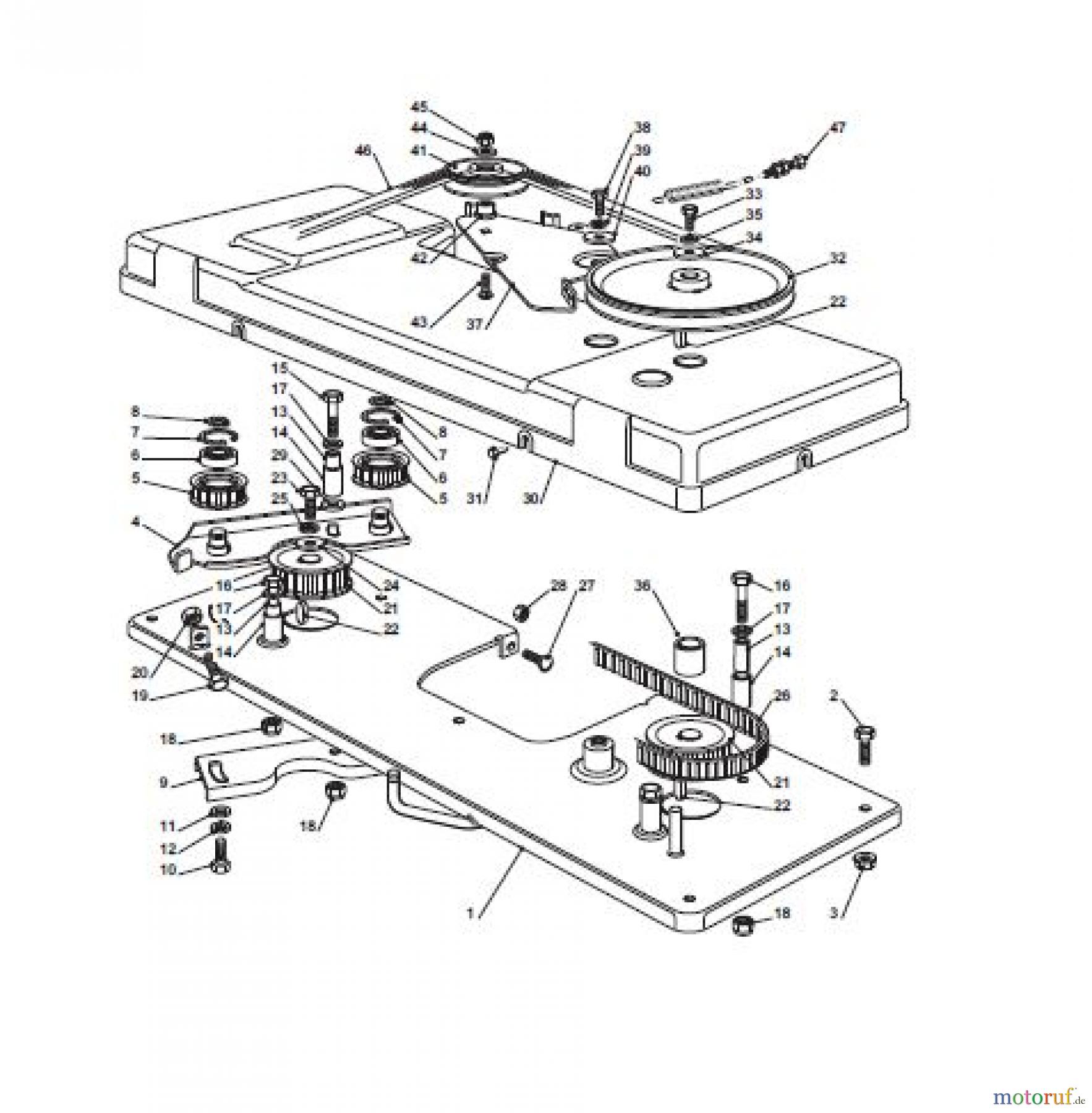 Global Garden Products GGP Aufsitzmäher Sammler Cellecting Pro 2017 TH4S 122 Hydro Blades Engagement