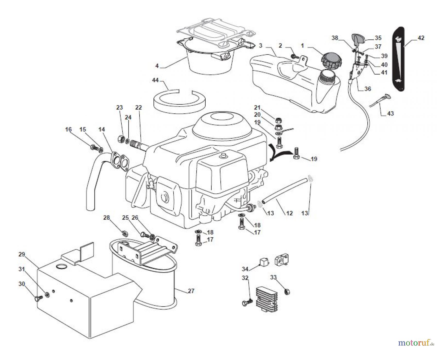 Global Garden Products GGP Aufsitzmäher Sammler Collecting 84cm 2017 MPS 84 Engine - Honda GCV 390