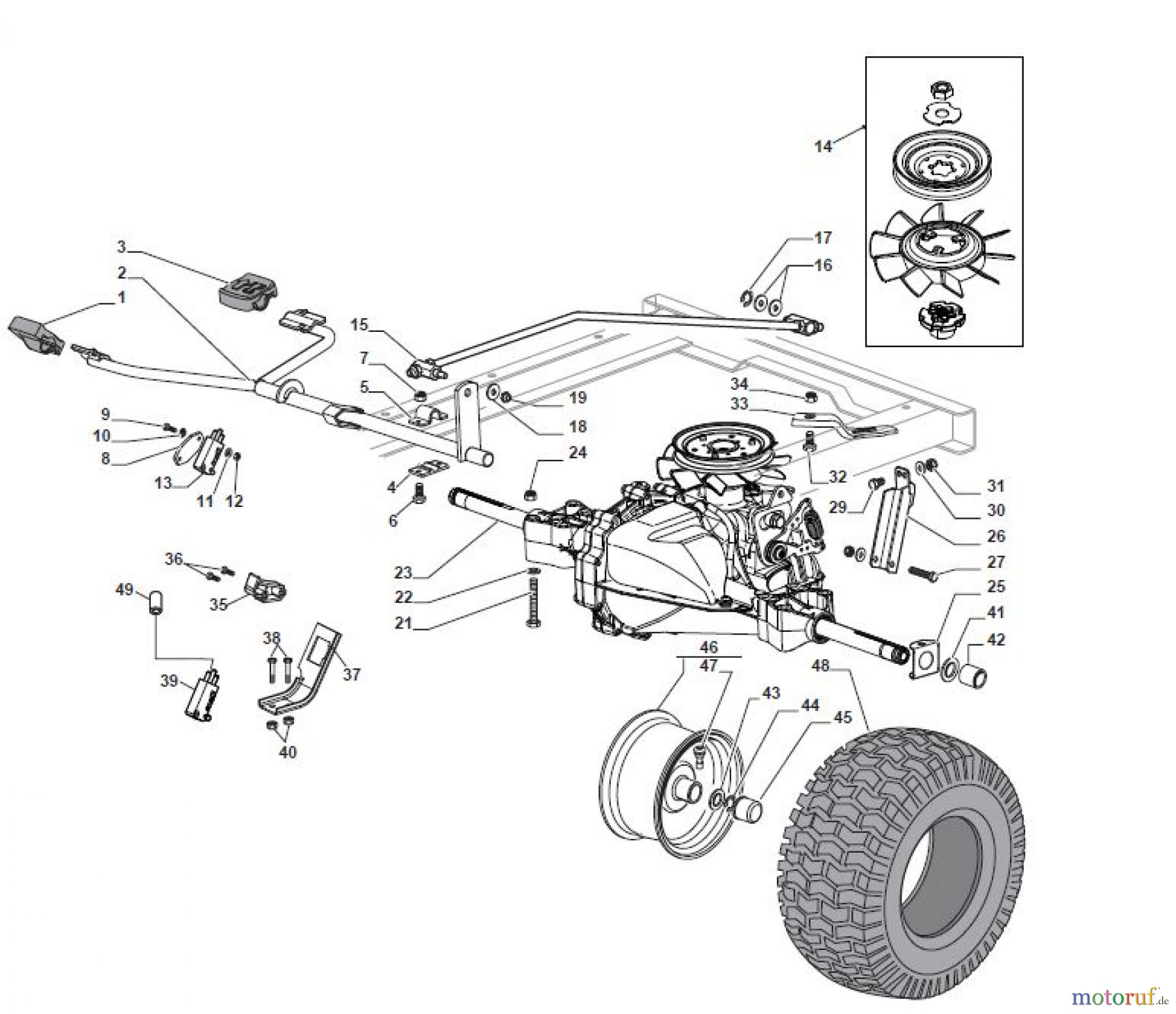 Global Garden Products GGP Aufsitzmäher Sammler Collecting 84cm 2017 MPX 84 Hydro Transmission