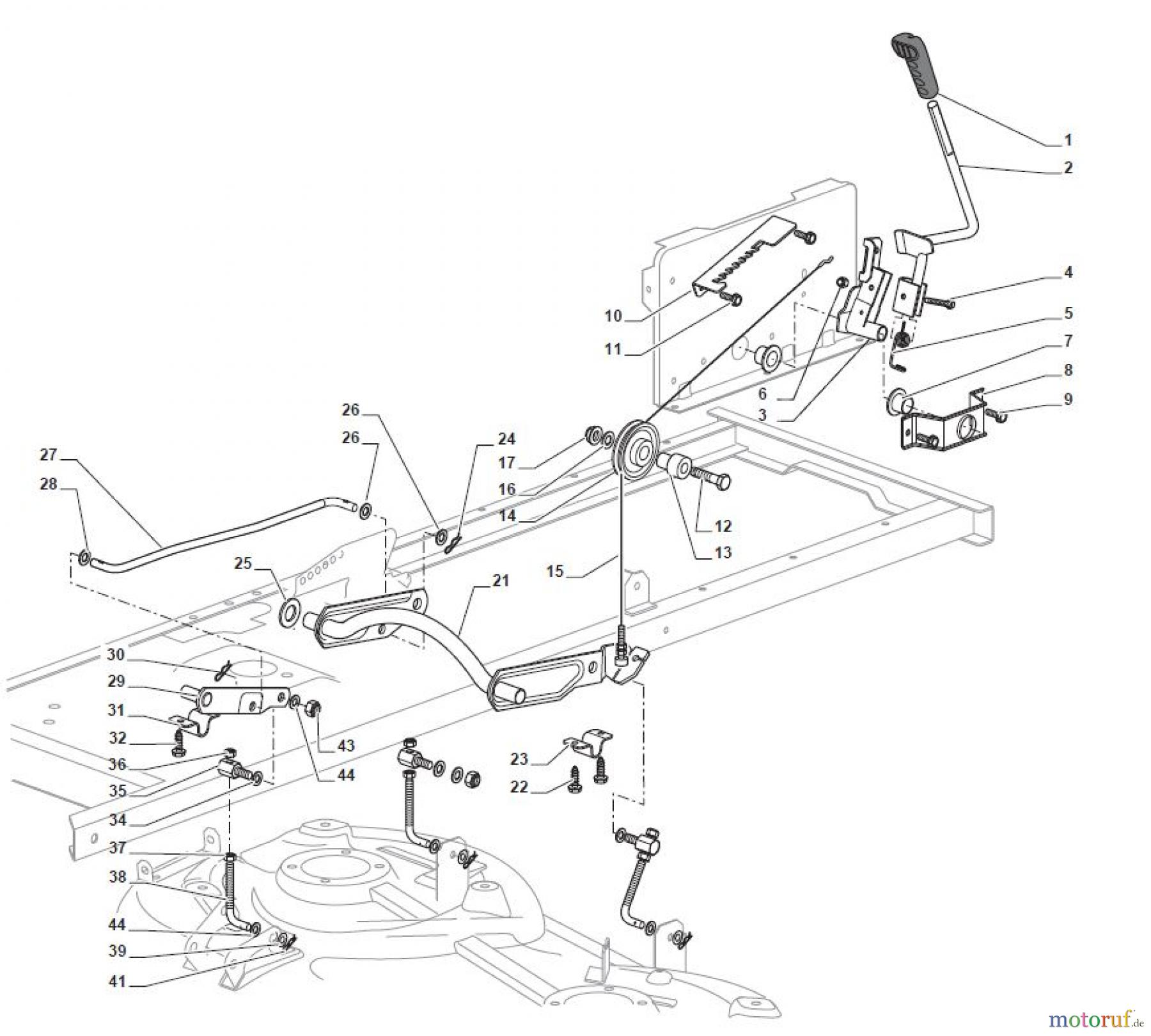Global Garden Products GGP Aufsitzmäher Sammler Collecting 84cm 2017 MPX 84 Hydro Cutting Plate Lifting
