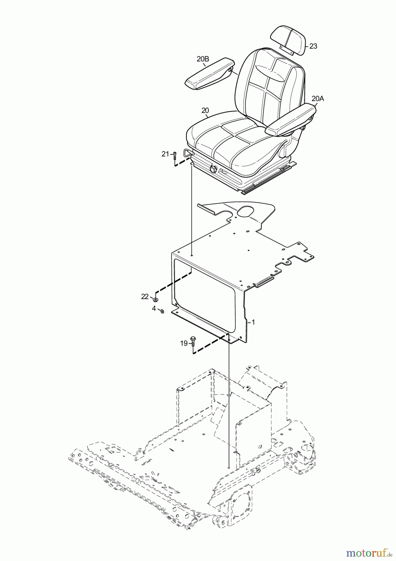 Stiga Frontmäher Baujahr 2017 Titan 2017 TITAN 740 D 13-7460-11 SEAT