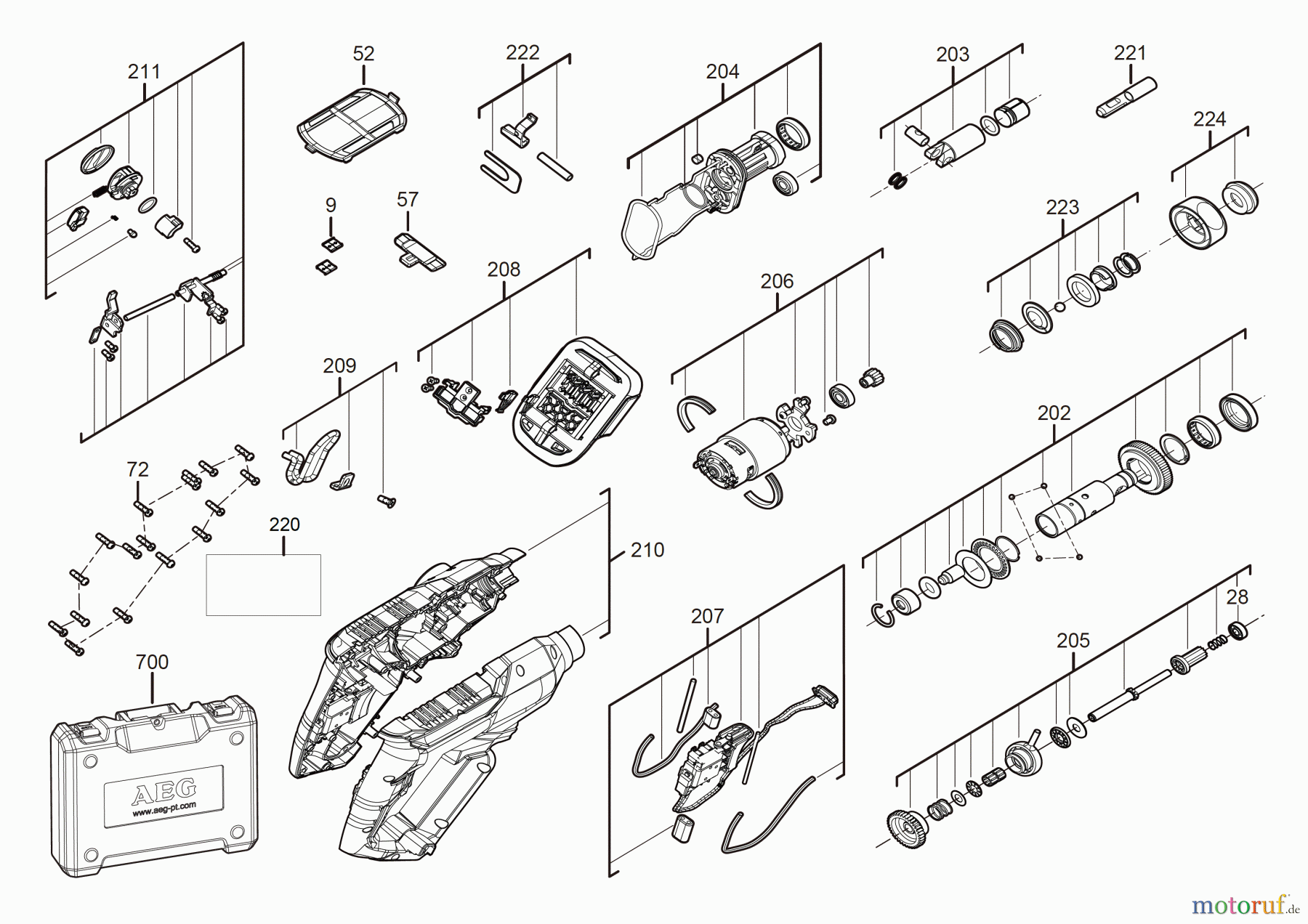  AEG Powertools Bohren und Schrauben Akku Geräte 18 VOLT BBH 18C Akku-Kompakt-Kombihammer Seite 1