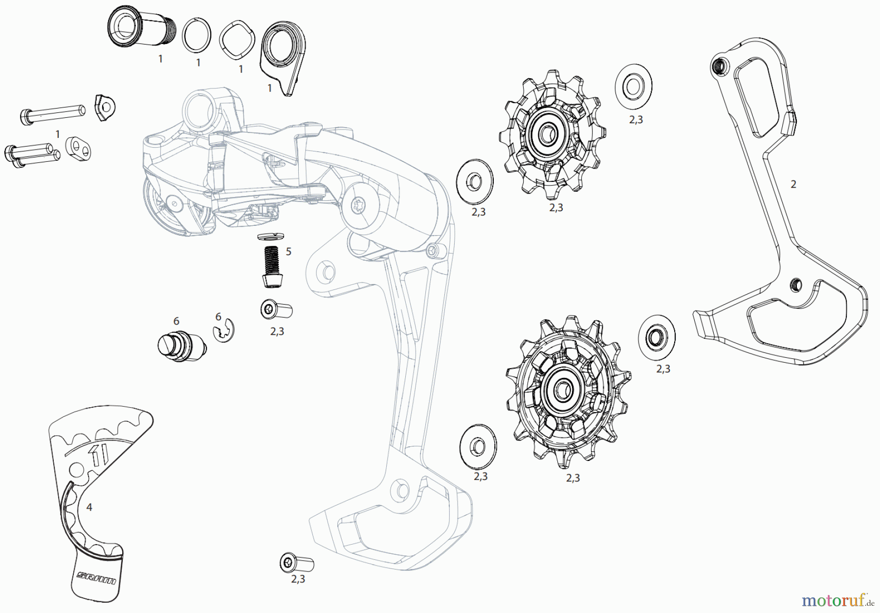  Sram Sram SRAM GX EAGLE - REAR DERAILLEUR