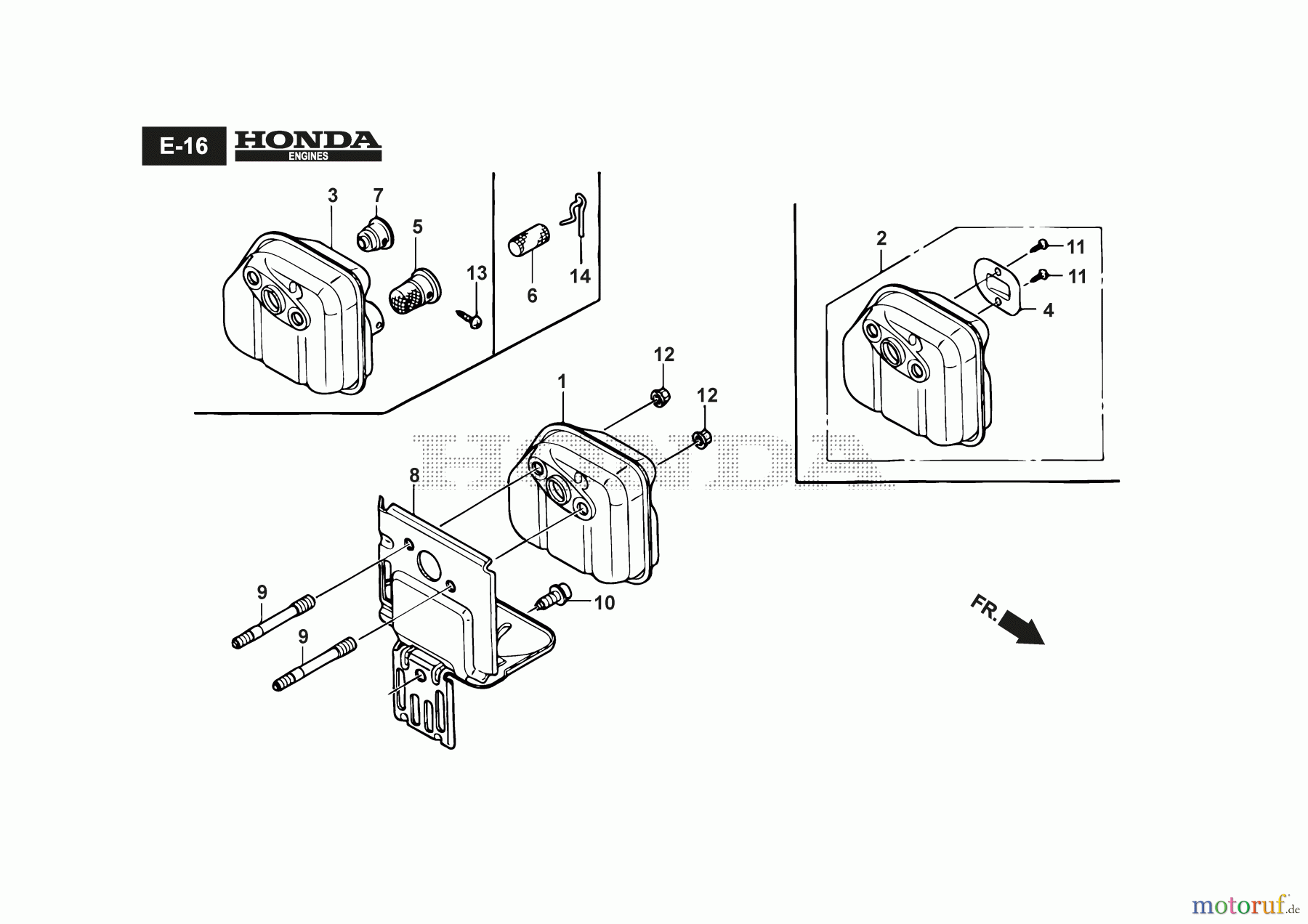 Stiga Motorsensen, Trimmer Baujahr 2024 BC 425 HD (2024) 281221003/21 mit Honda GX25 Auspuff - GX25