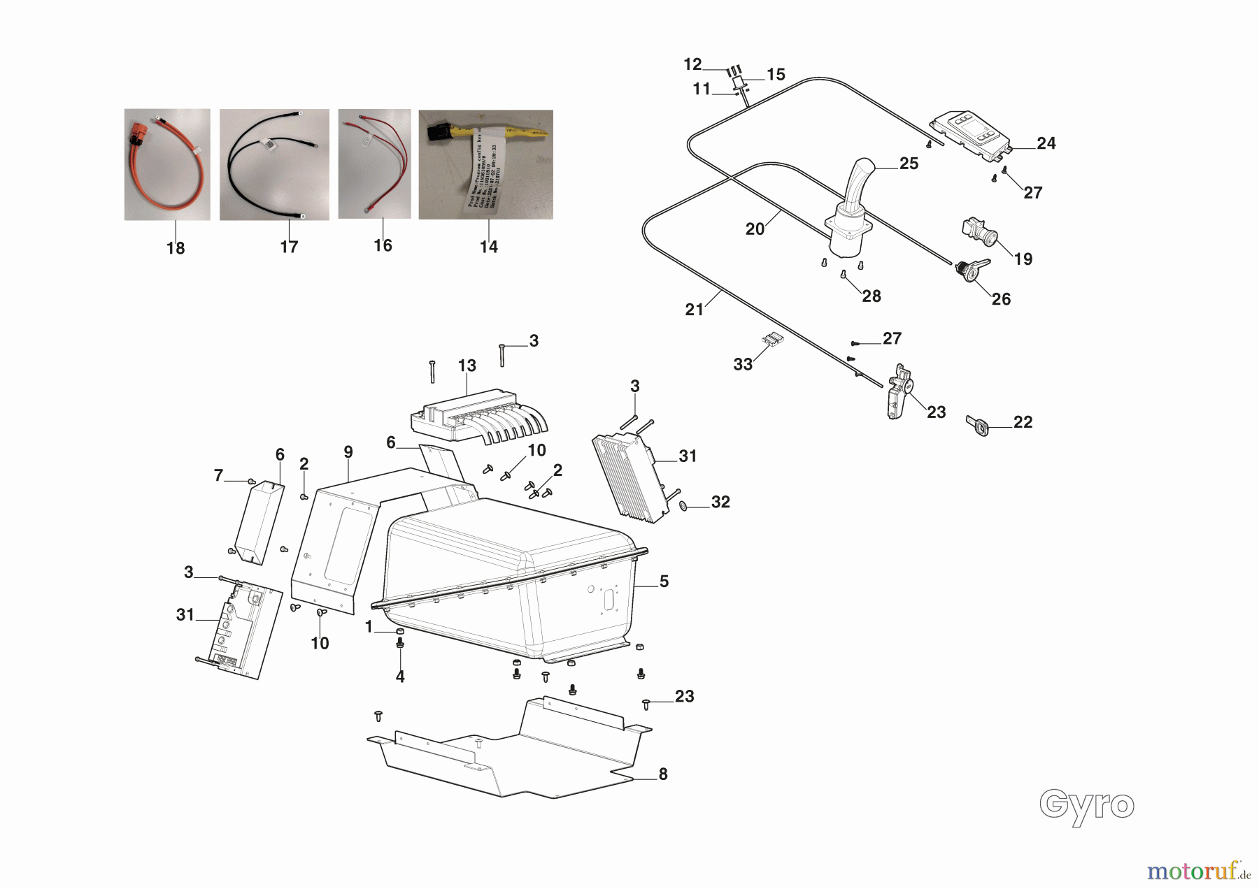 Stiga Zero Turn Mowers Baujahr 2024 Gyro 500e (2024) 2F7062505/ST1 El. Ausstattung