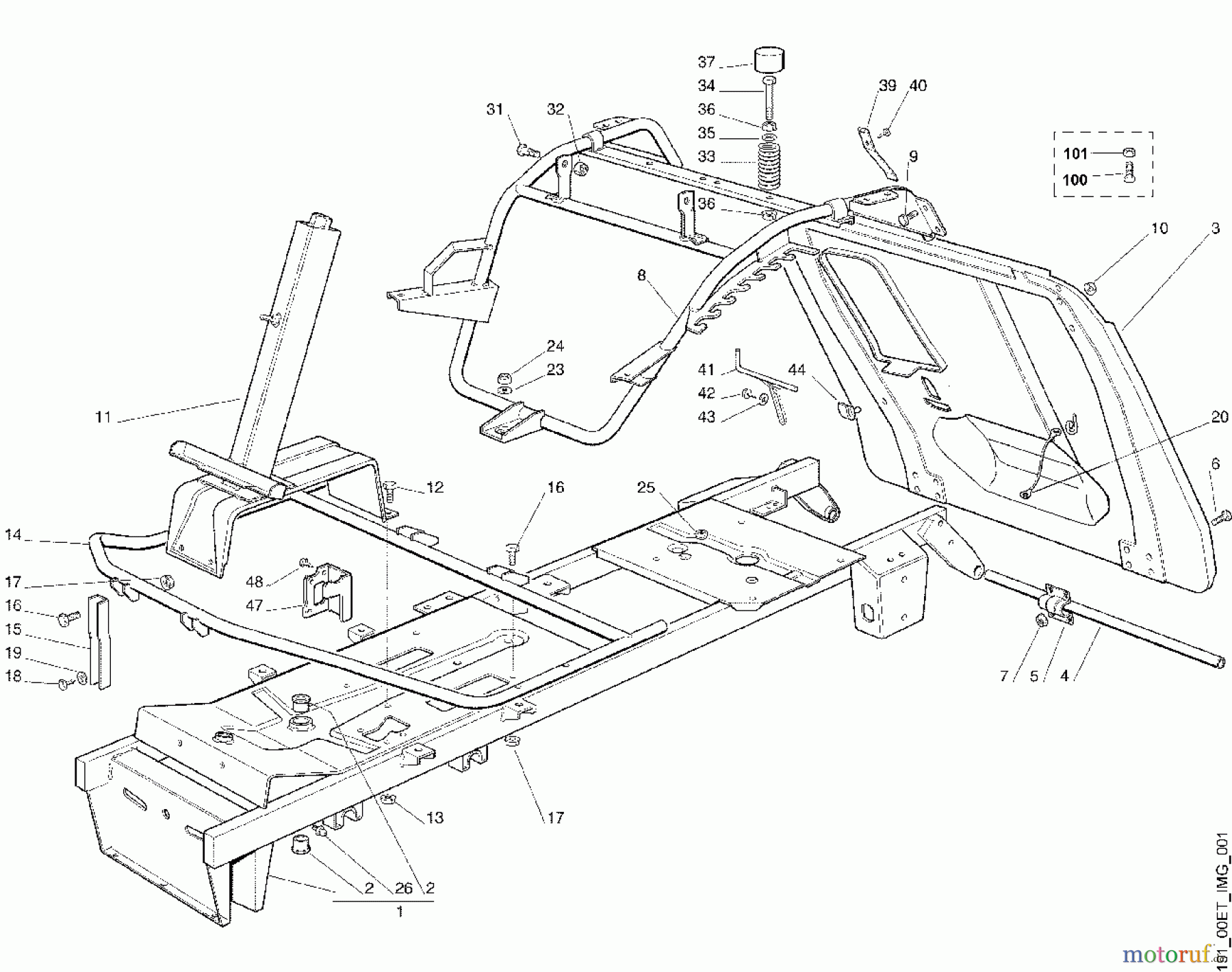 Viking Aufsitzmäher Aufsitzmäher MR 380 A - Rahmen