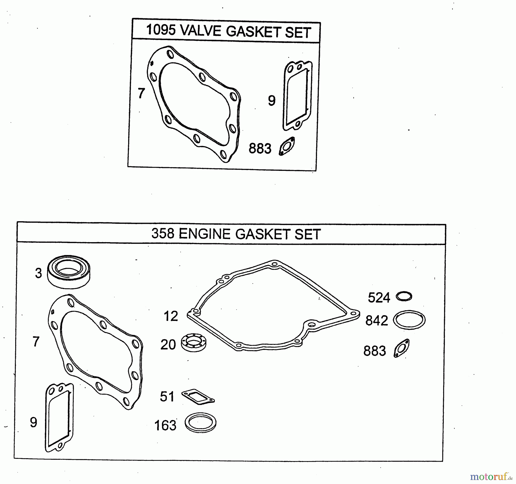 Wolf-Garten Petrol engines Briggs&Stratton Quattro 40 2056005 (2003) Seal Set
