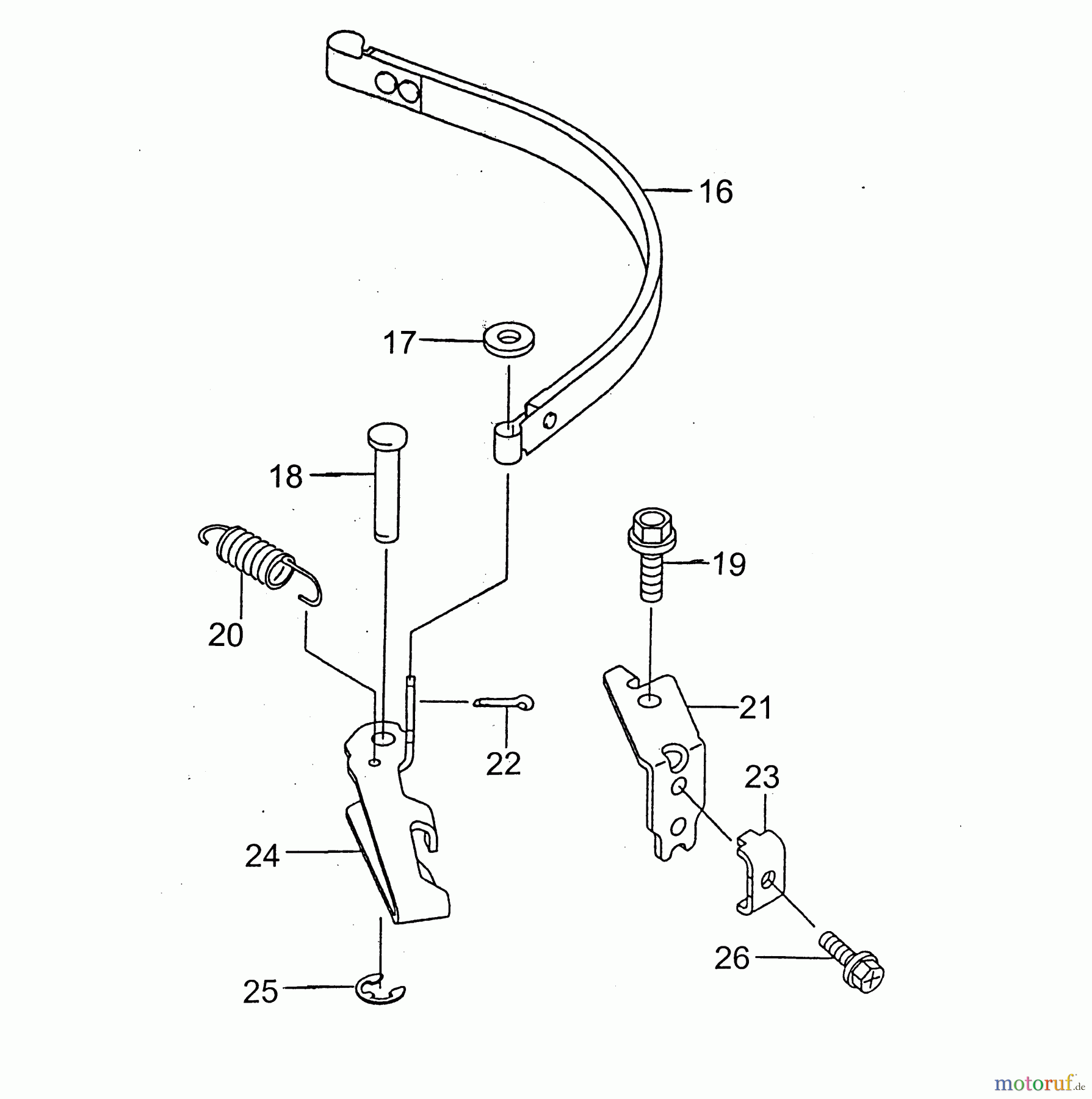  Wolf-Garten Petrol engines Kawasaki FC 150 V 2090065  (2003) Brake