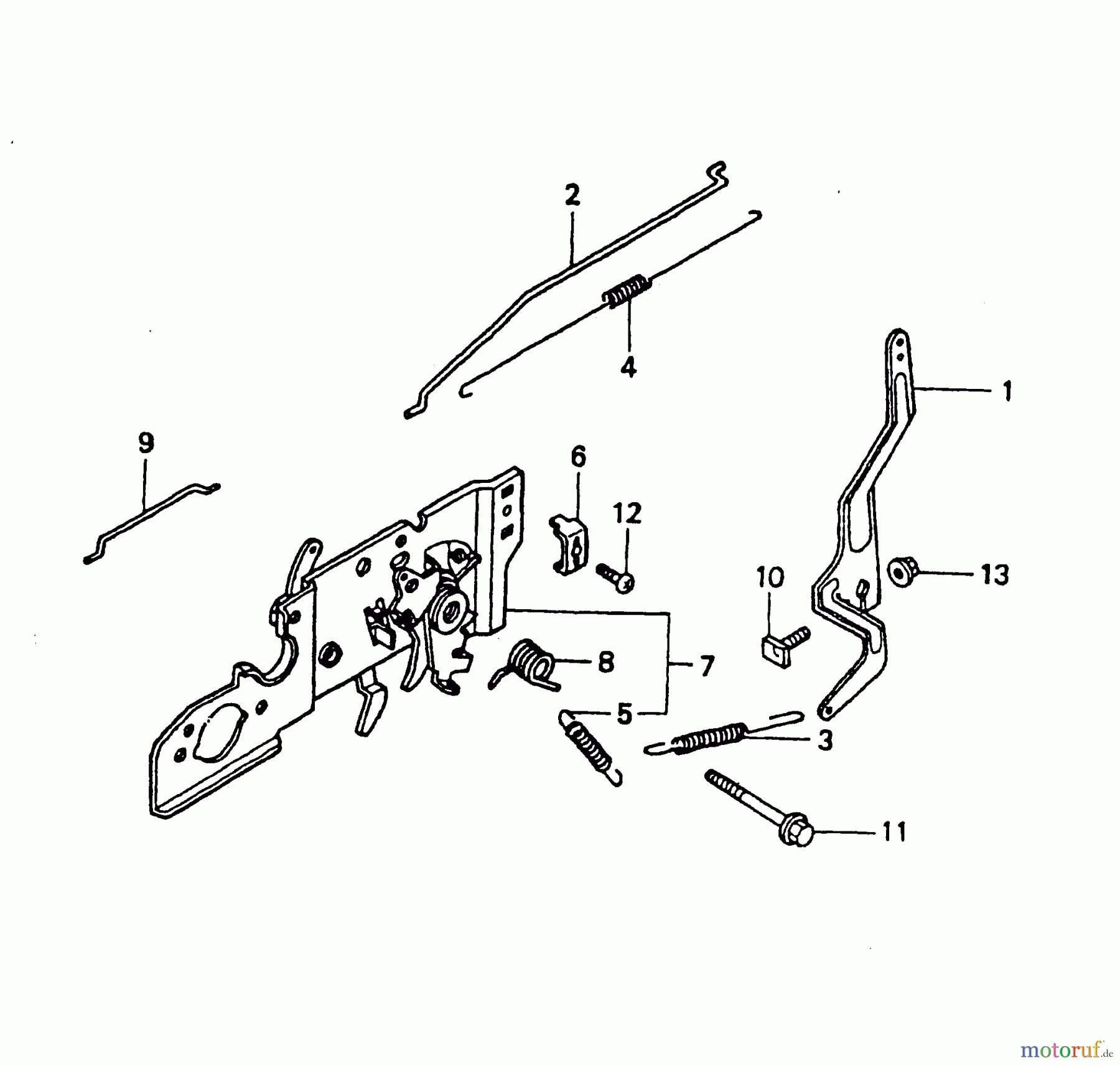  Wolf-Garten Petrol engines Honda GCV 160 2098000  (2003) Control