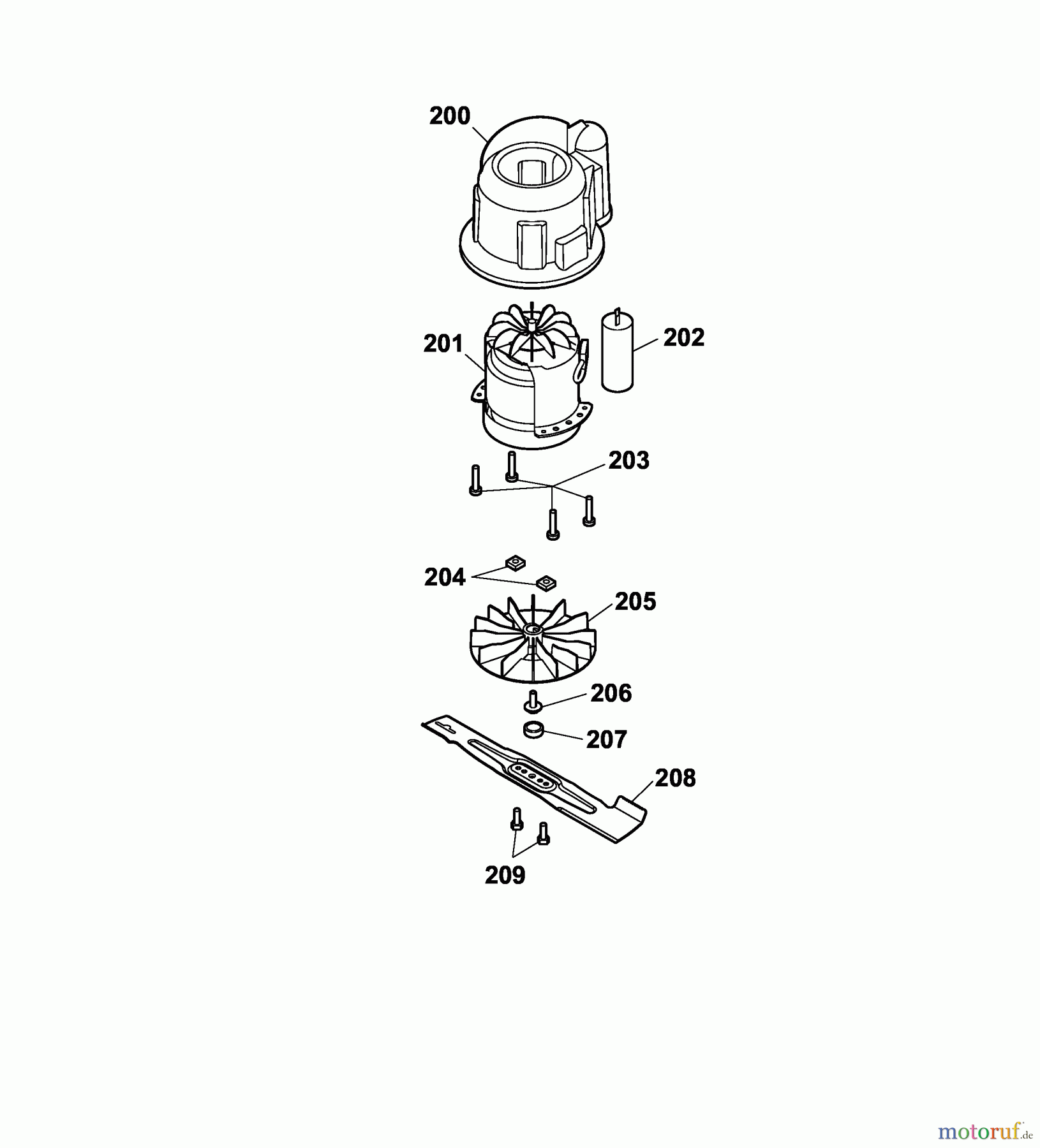 Wolf-Garten Electric mower 2.34 CPK 4904005 Series B (2006) Electric motor, Blade