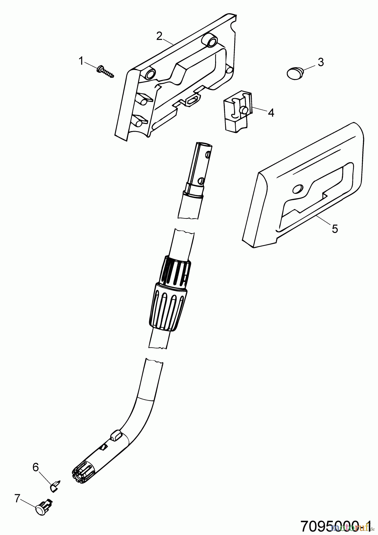  Wolf-Garten Vario handles for battery shears AC-TS 7095000  (2016) Telescopic handle