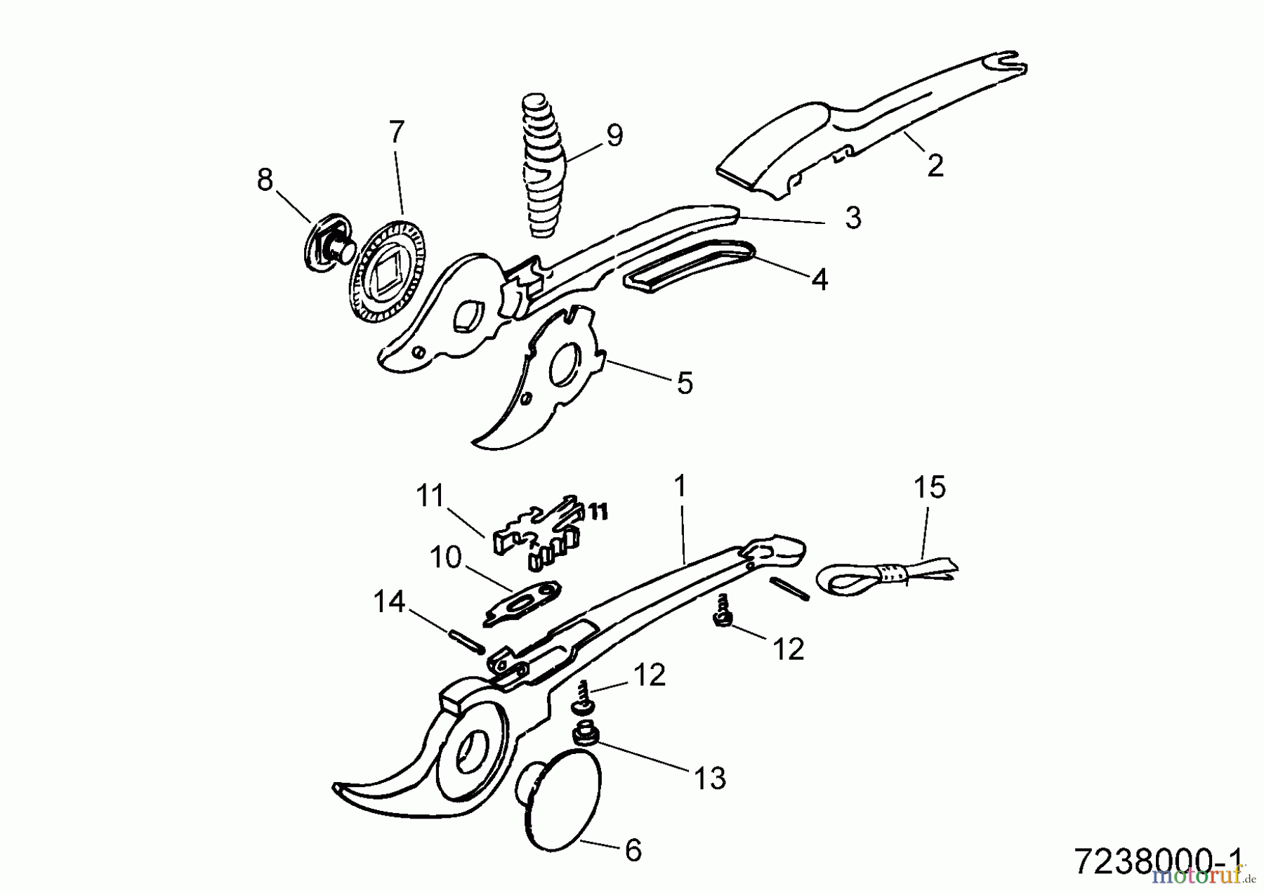  Wolf-Garten Secateurs RR 26 7238000  (1990) Basic machine