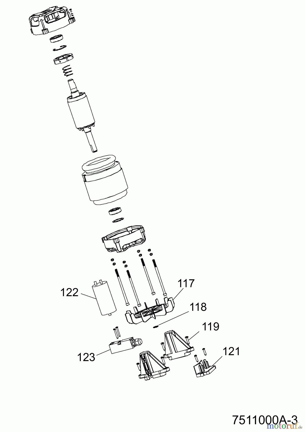 Wolf-Garten Chipper SDE 2100 7511000 (2012) Electric motor