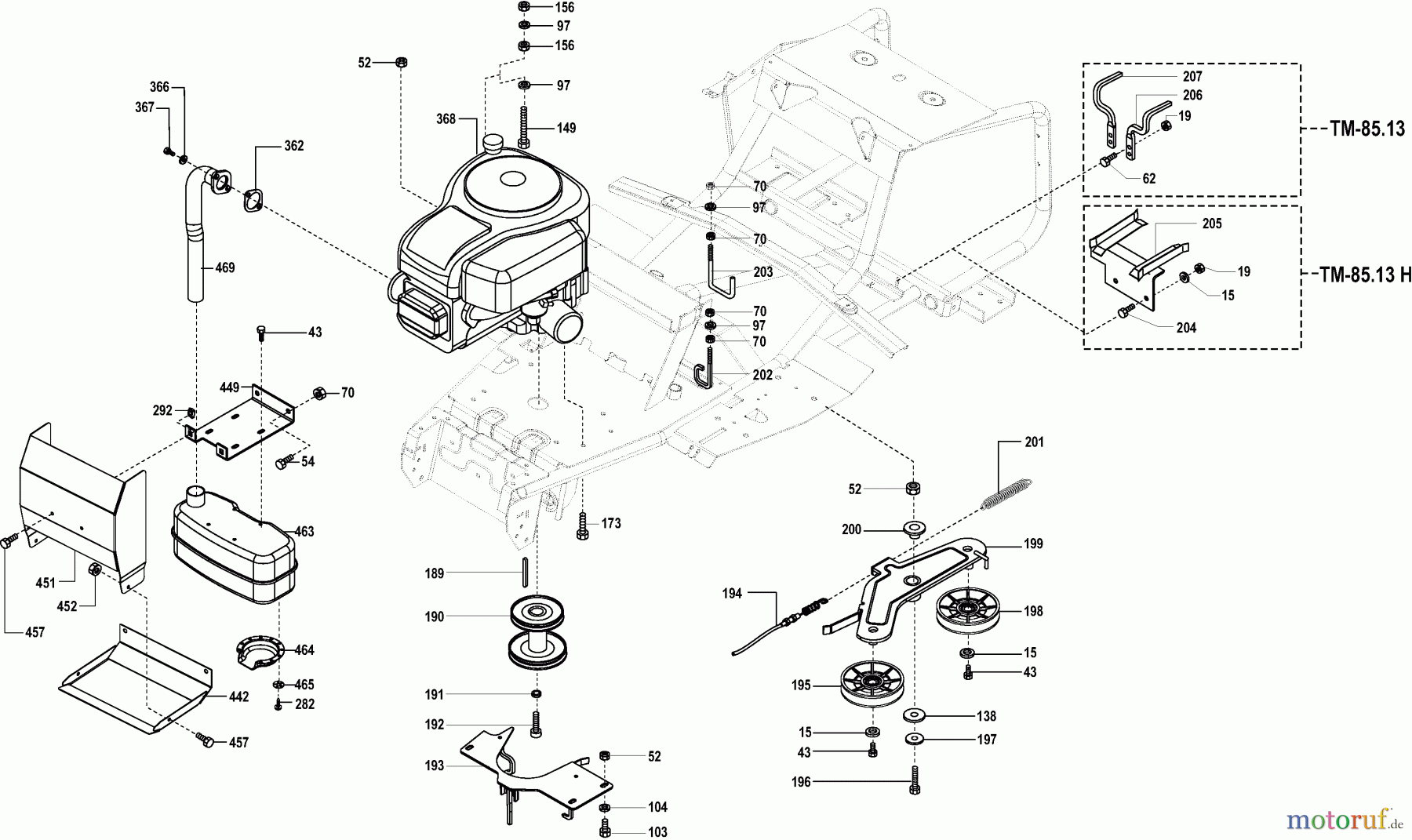Dolmar Rasentraktoren TM-85.13 TM-85.13 (2004) 5 MOTOR