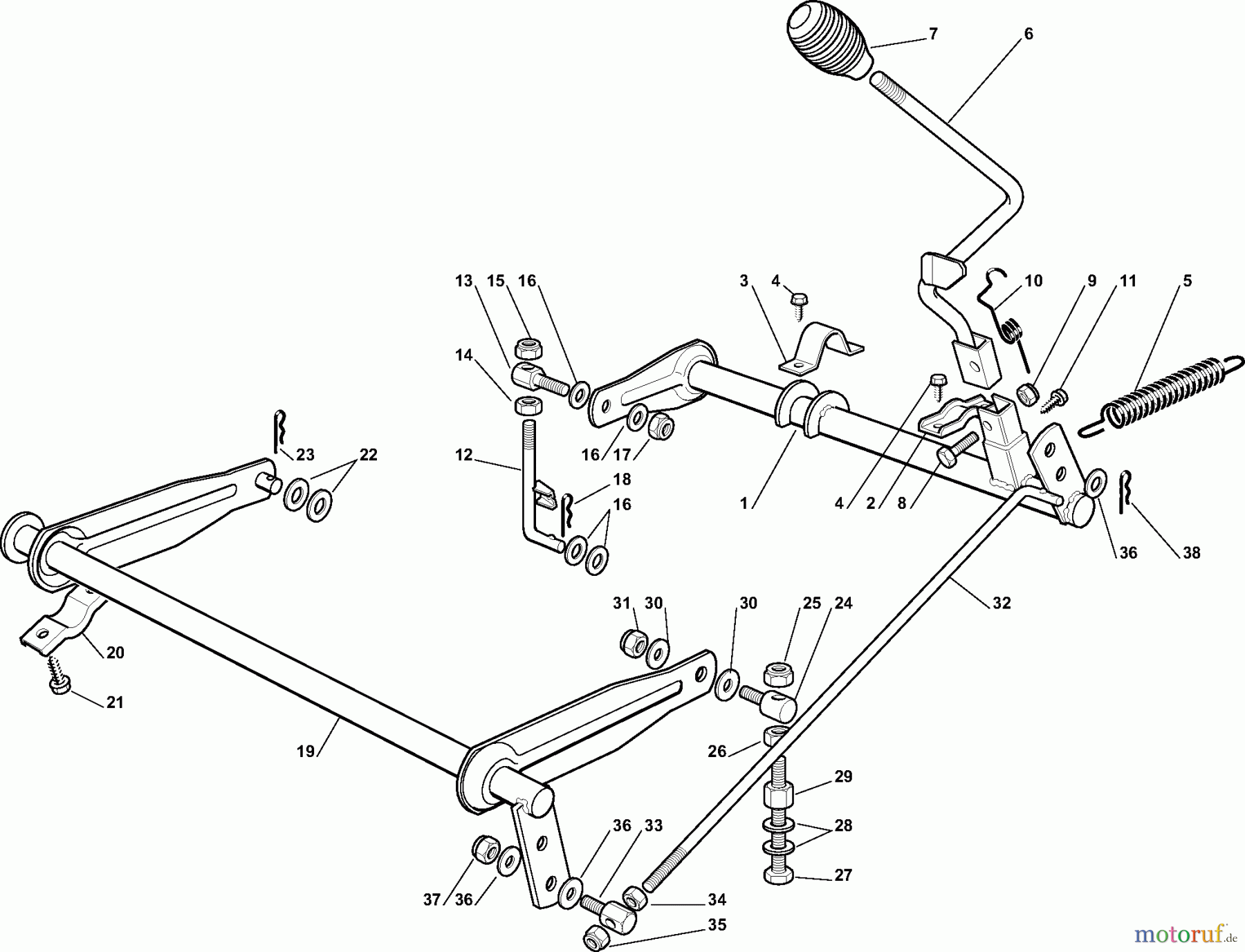  Dolmar Rasentraktoren RM-63.7 RM-63.7 (2009) 7  SCHNEIDWERKZEUG AUFHEBESATZ