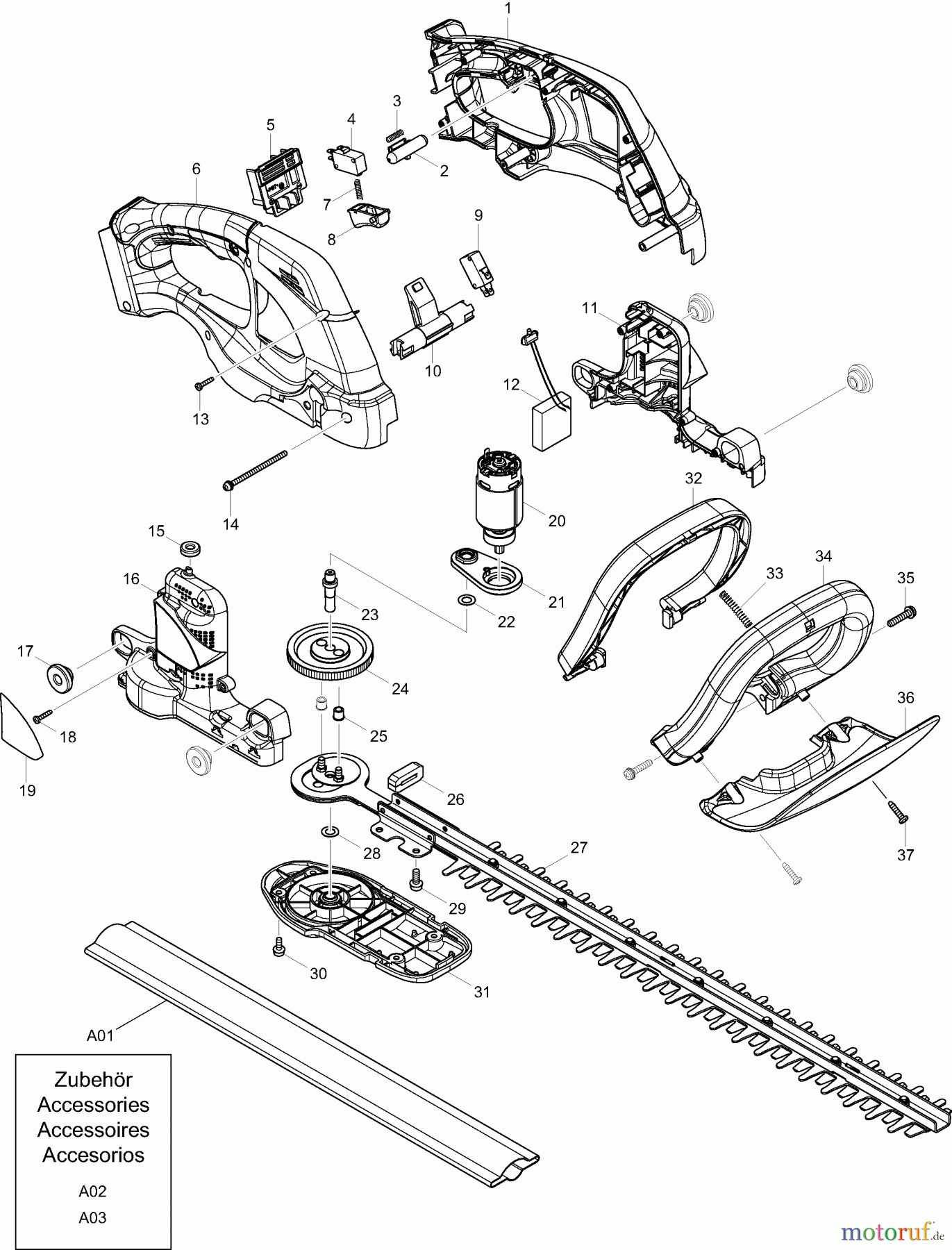  Dolmar Heckenscheren Akku AH1852 3  AH-1852