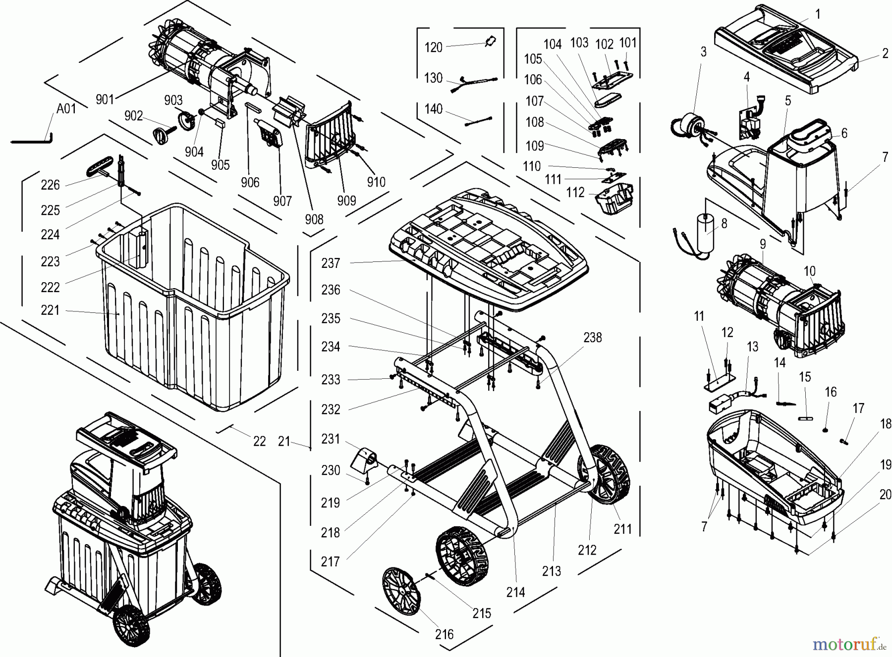  Dolmar Häcksler Elektro FH2500 1  FH-2500