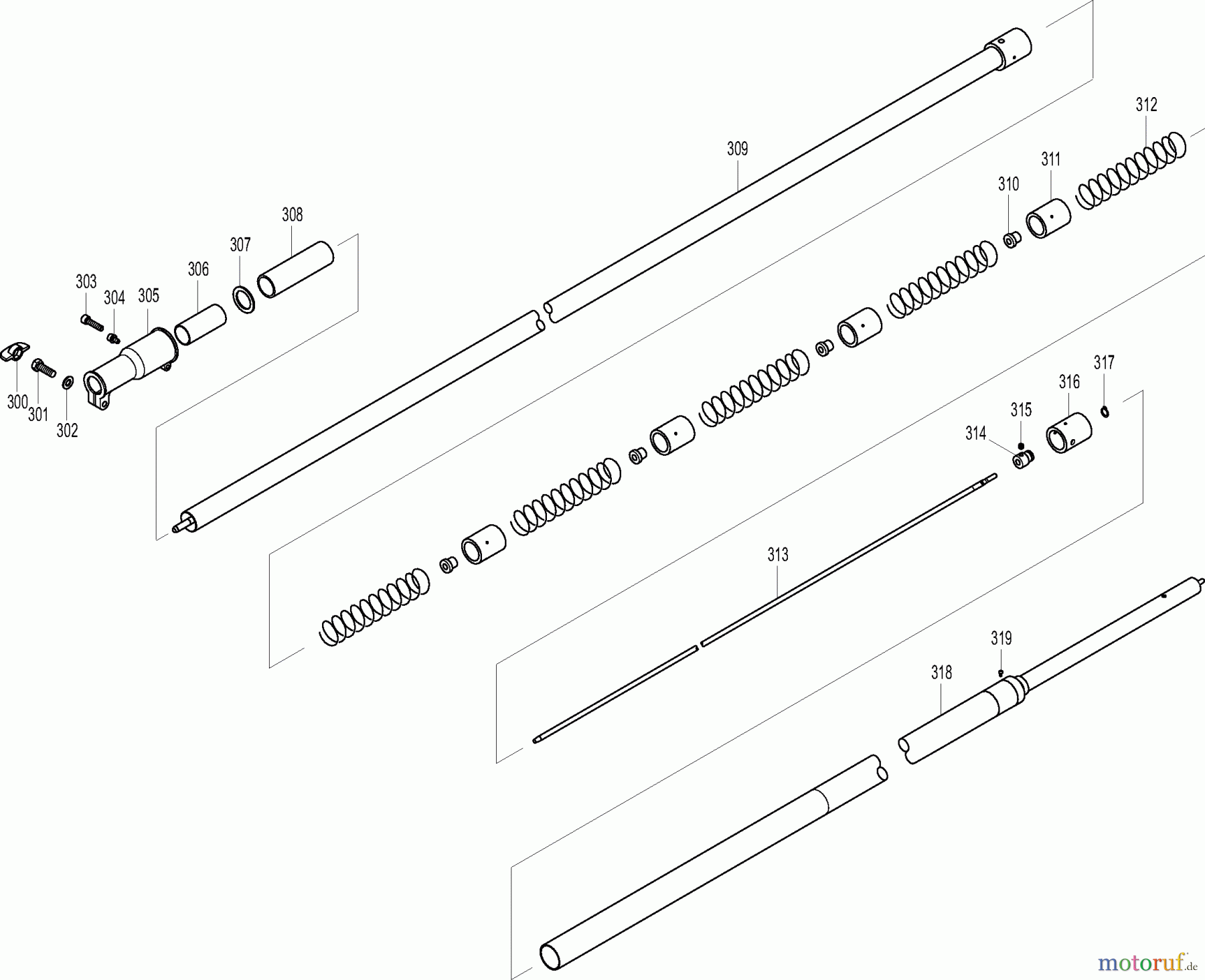  Dolmar Kettensägen Benzin Kettensäge ME2464 5  TELESKOPROHR