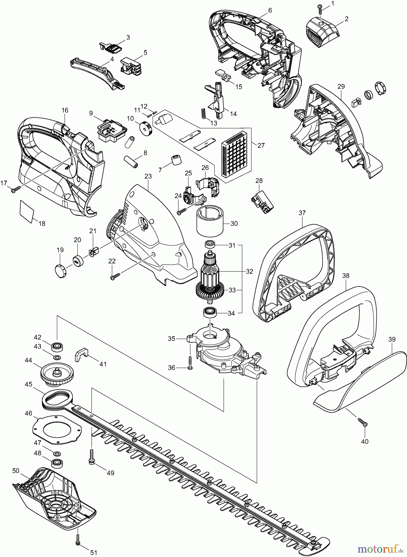  Dolmar Heckenscheren Akku AH3756 1  AH-3756