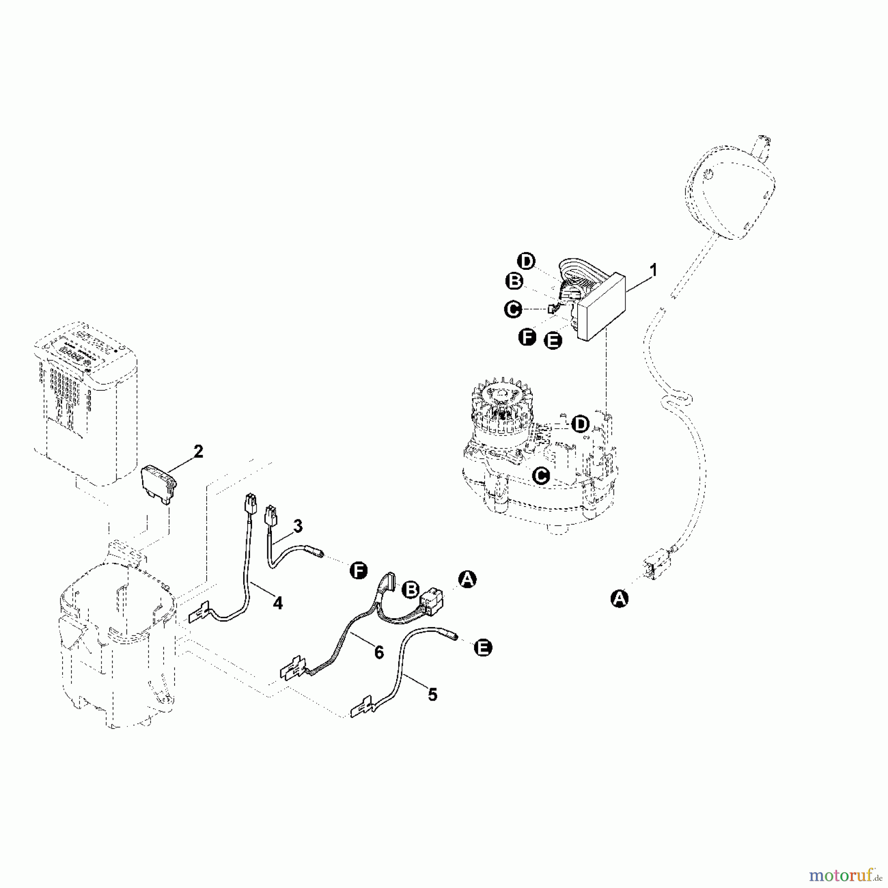 Viking Rasenmäher Akkurasenmäher MA 443.1 C E - Elektrische Bauteile