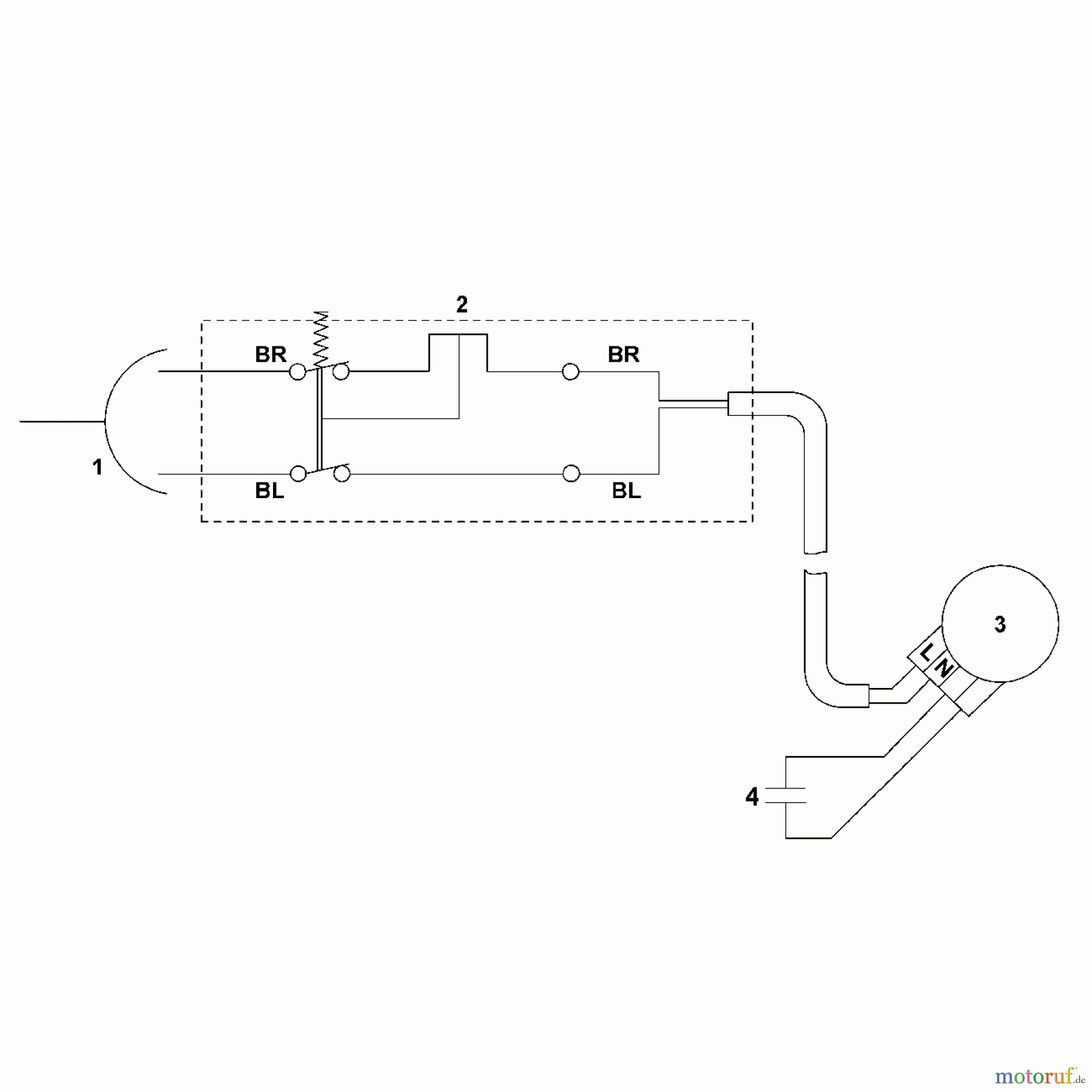 Viking Rasenmäher Elektrorasenmäher ME 545.1 F - Schaltplan