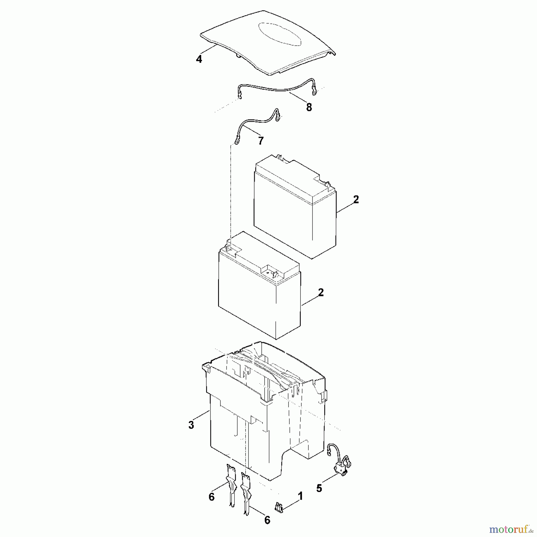  Viking Rasenmäher Akkurasenmäher MI 555 C E - Batterie