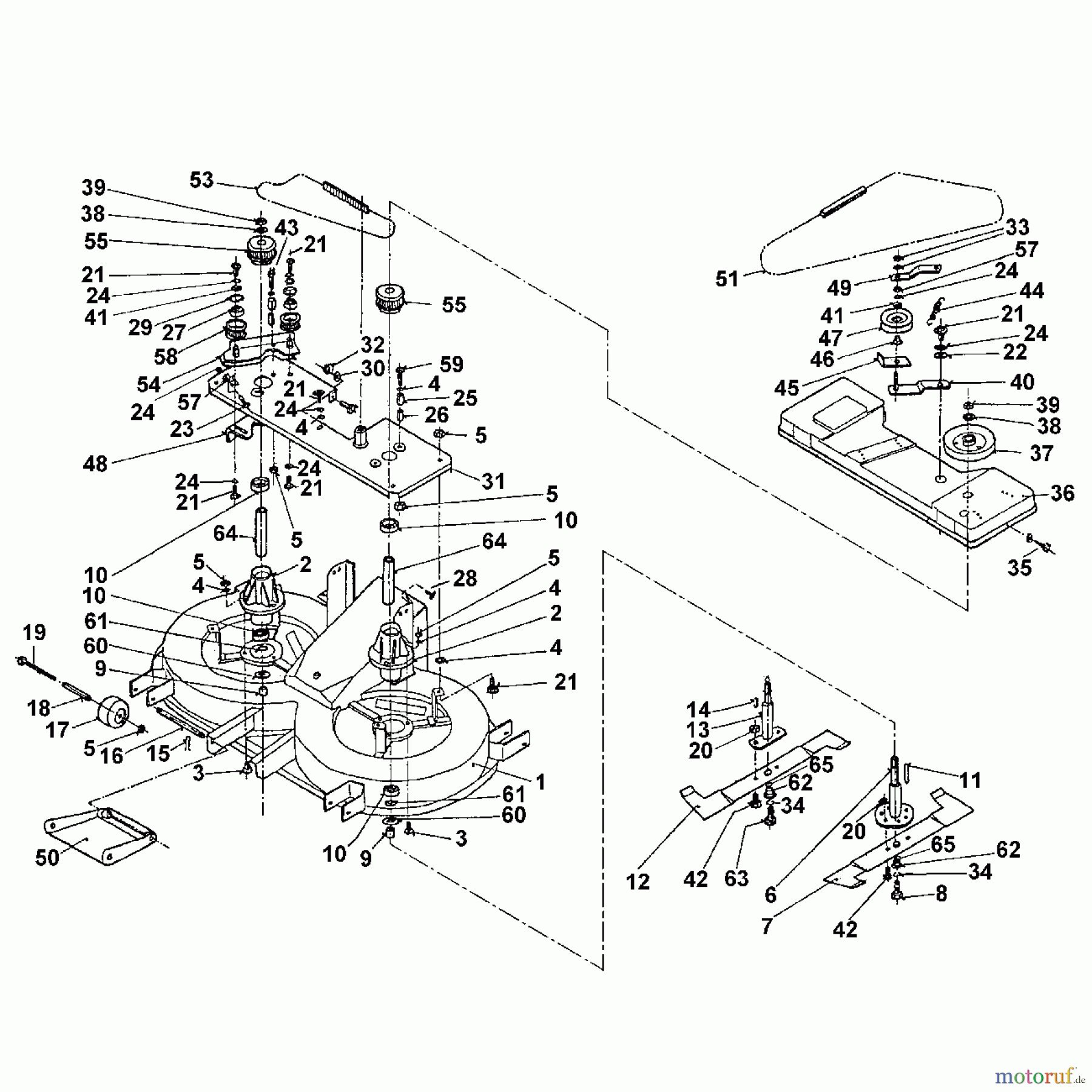  Viking Aufsitzmäher Aufsitzmäher MT 640 Modell 1996 E - Mähwerk