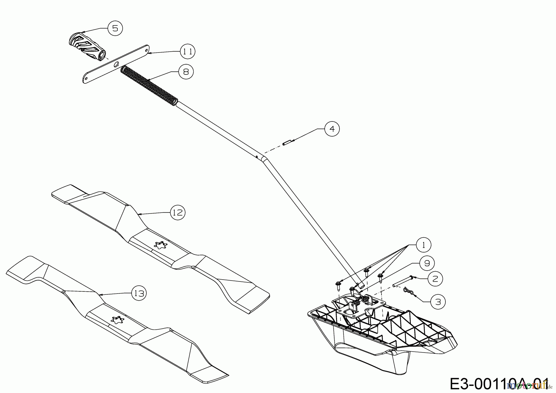 Black Edition Lawn tractors 275-106 TWIN H 13AAA1KR615 (2019) Mulch kit
