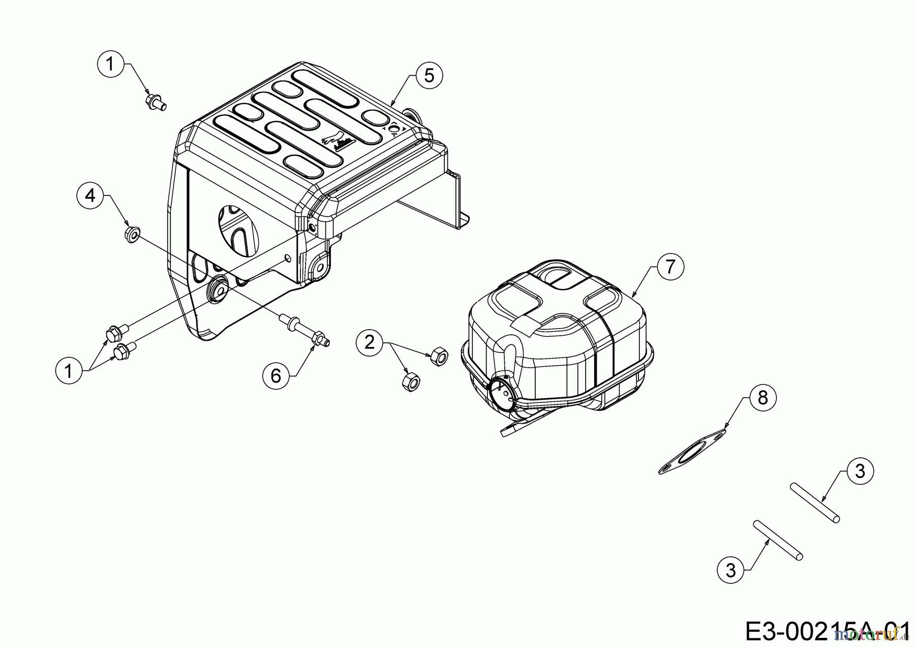  MTD-Engines Horizontal 675-SH 752Z675-SH  (2019) Muffler