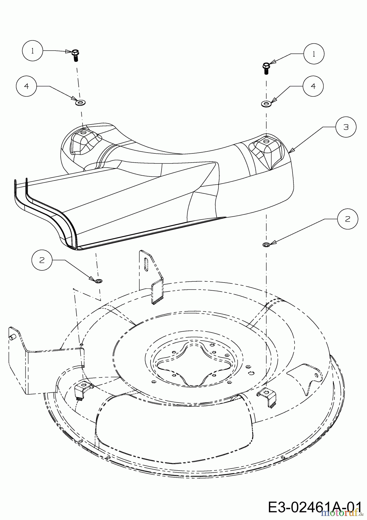  MTD Lawn tractors Minirider 60 SDE 13AA26JC600  (2020) Deflector