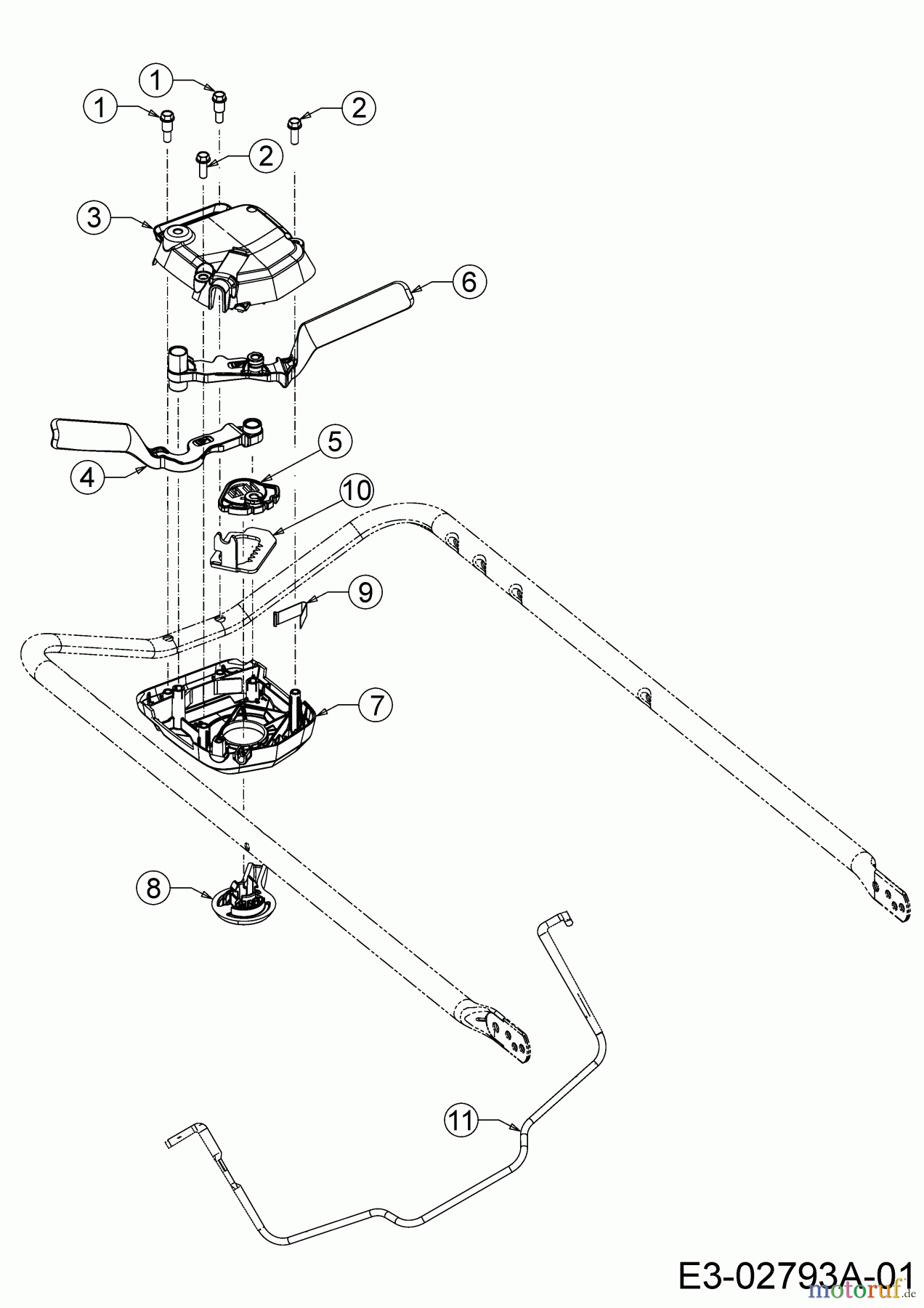 MTD Petrol mower self propelled Advance 53 SPKVHW 12AKPN7D600 (2019) Shift lever