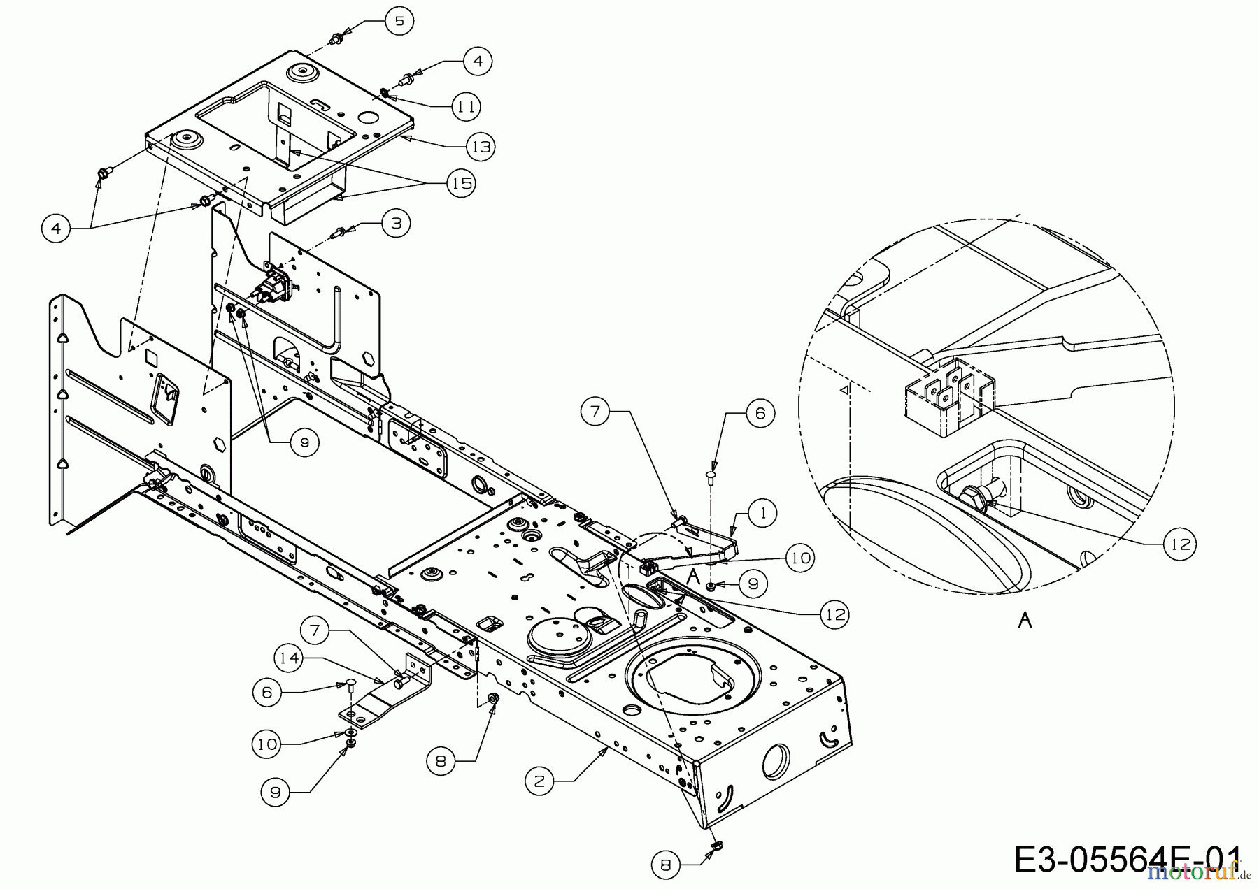 MTD Lawn tractors Optima LN 165 H 13IN71KN678 (2018) Frame