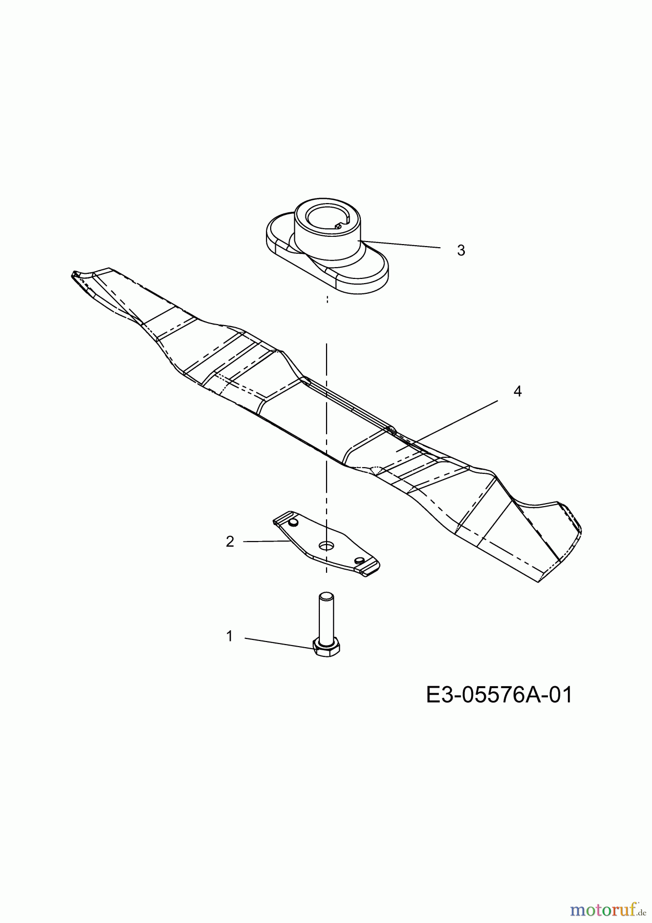  MTD Petrol mower 46 B 11A-J15B600  (2019) Blade, Blade adapter