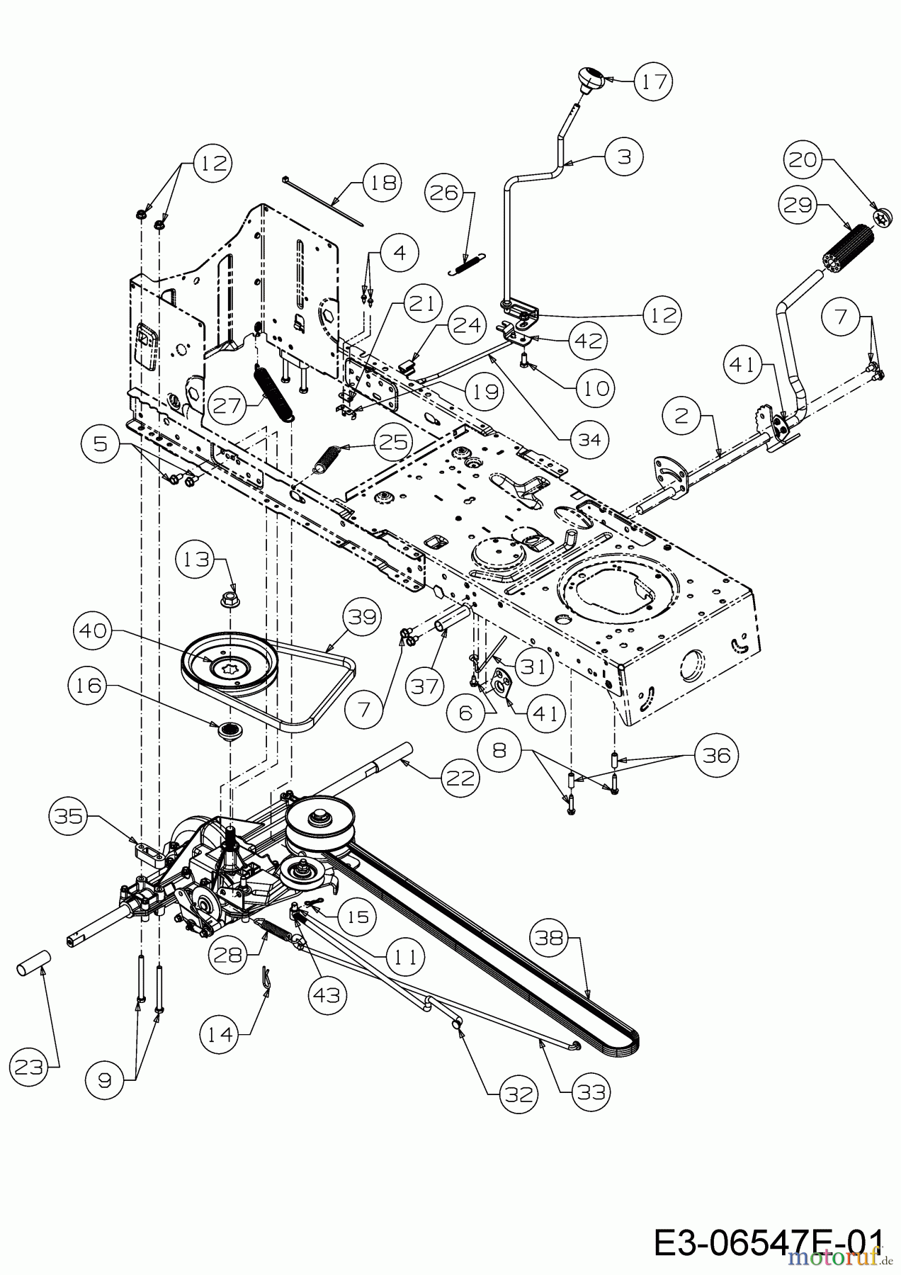 Bestgreen Lawn tractors BG 96 SBK 13H2765F655 (2019) Drive system