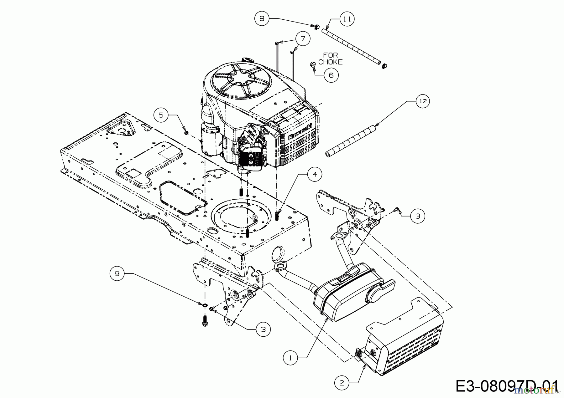 Helington Lawn tractors H 105 HK 13AG71KN686 (2019) Engine accessories