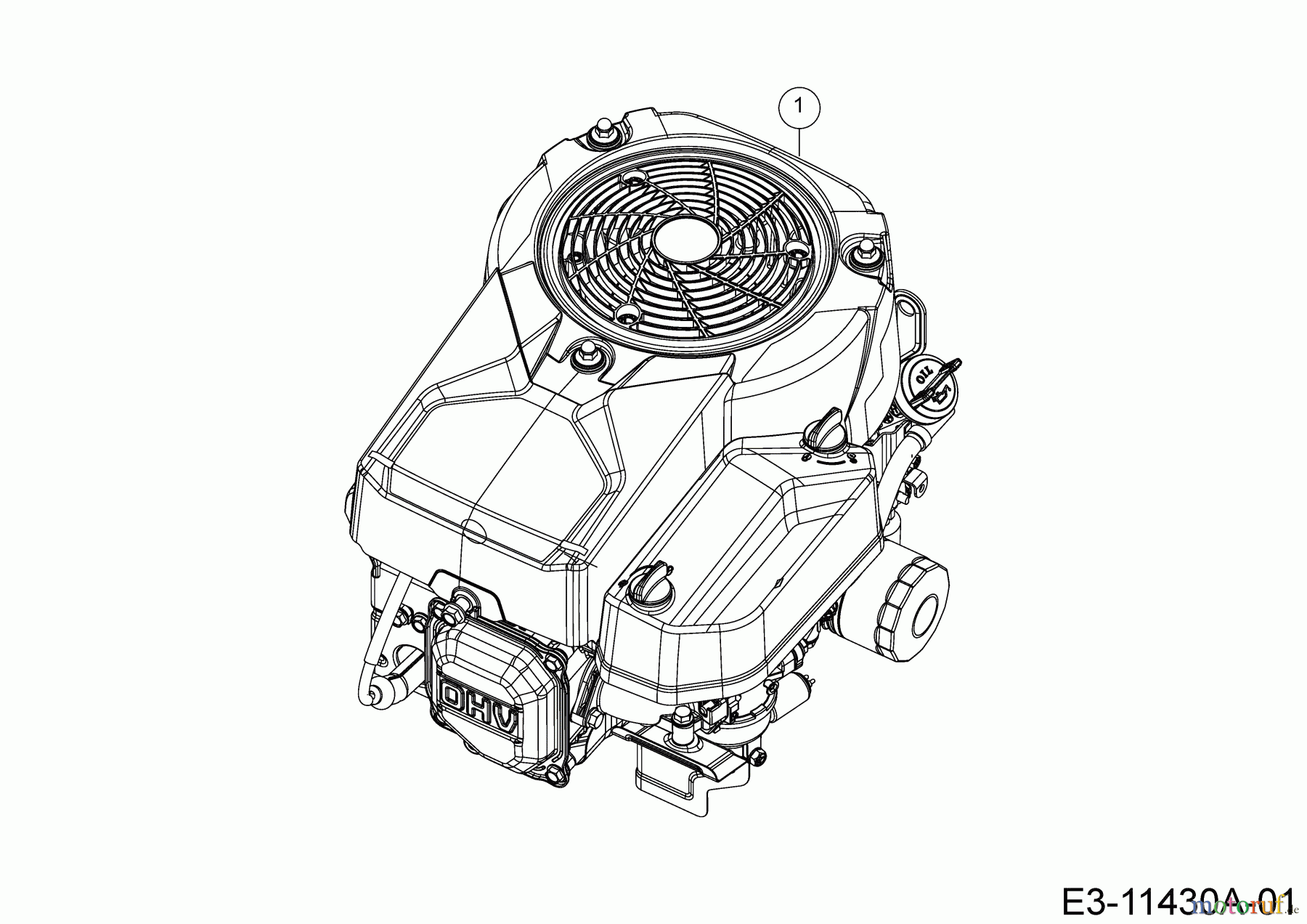 Black Edition Rasentraktoren 180-92 TWIN H 13BT71GE615 (2019) Motor