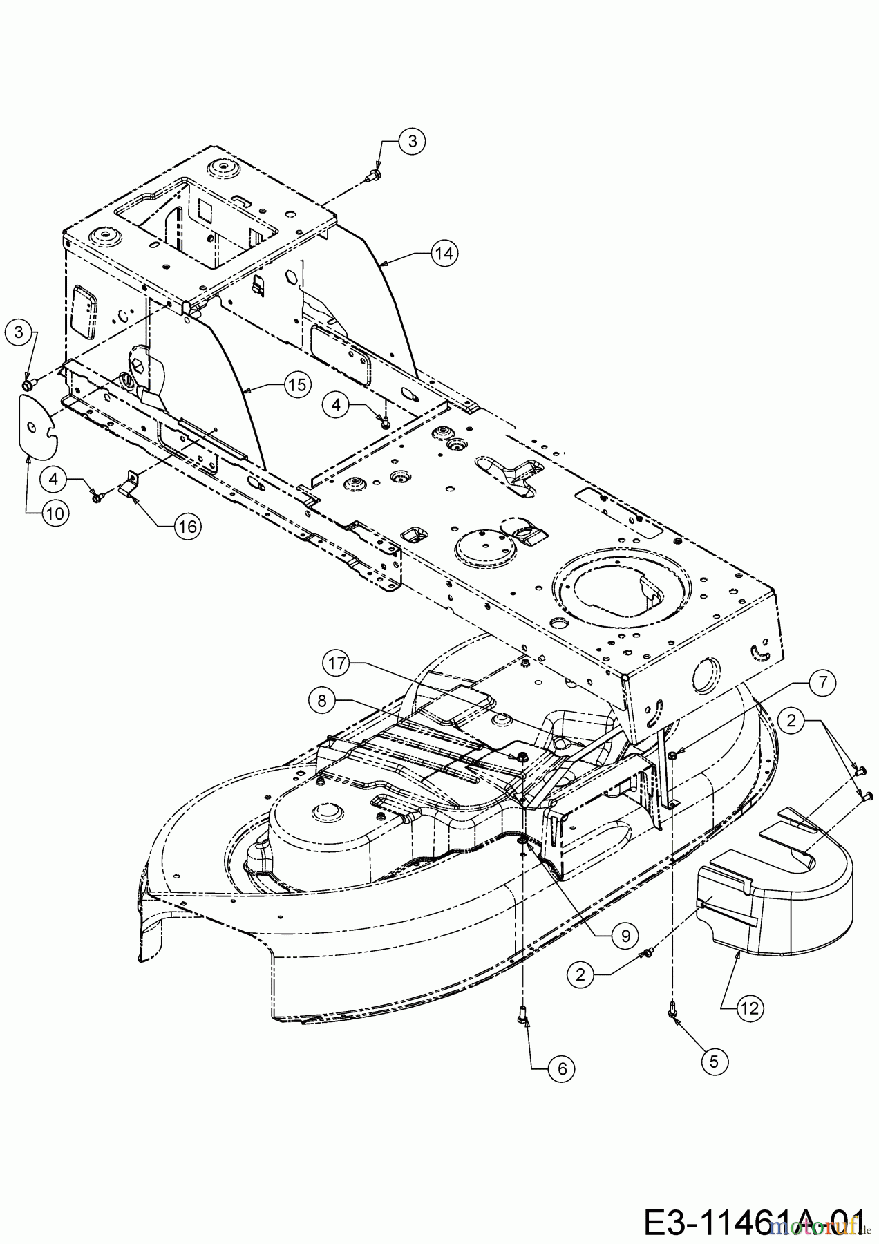  MTD Lawn tractors Smart RG 145 13A876KG600  (2020) Covers mowing deck G (42