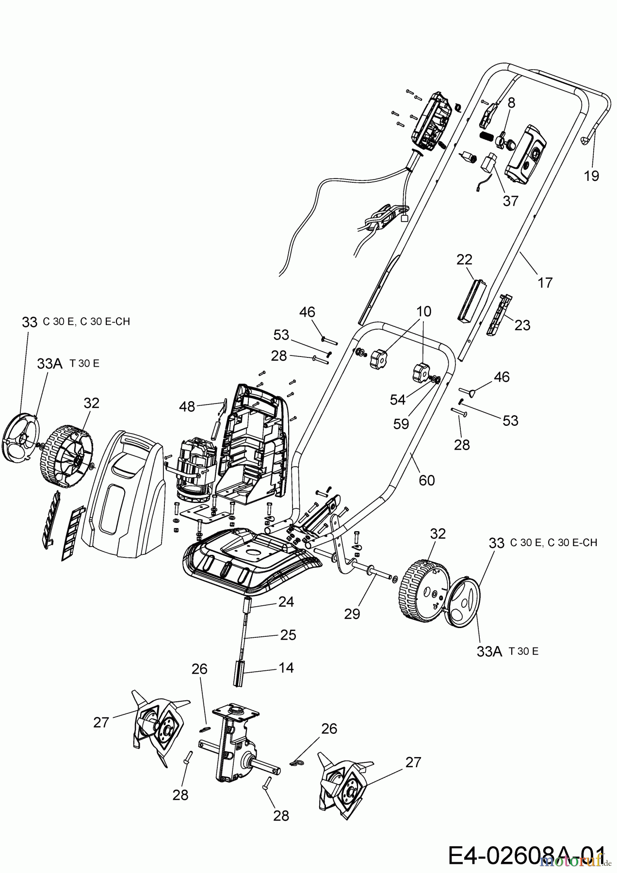 MTD Tillers T 30 E 21A-106B678 (2020) Basic machine