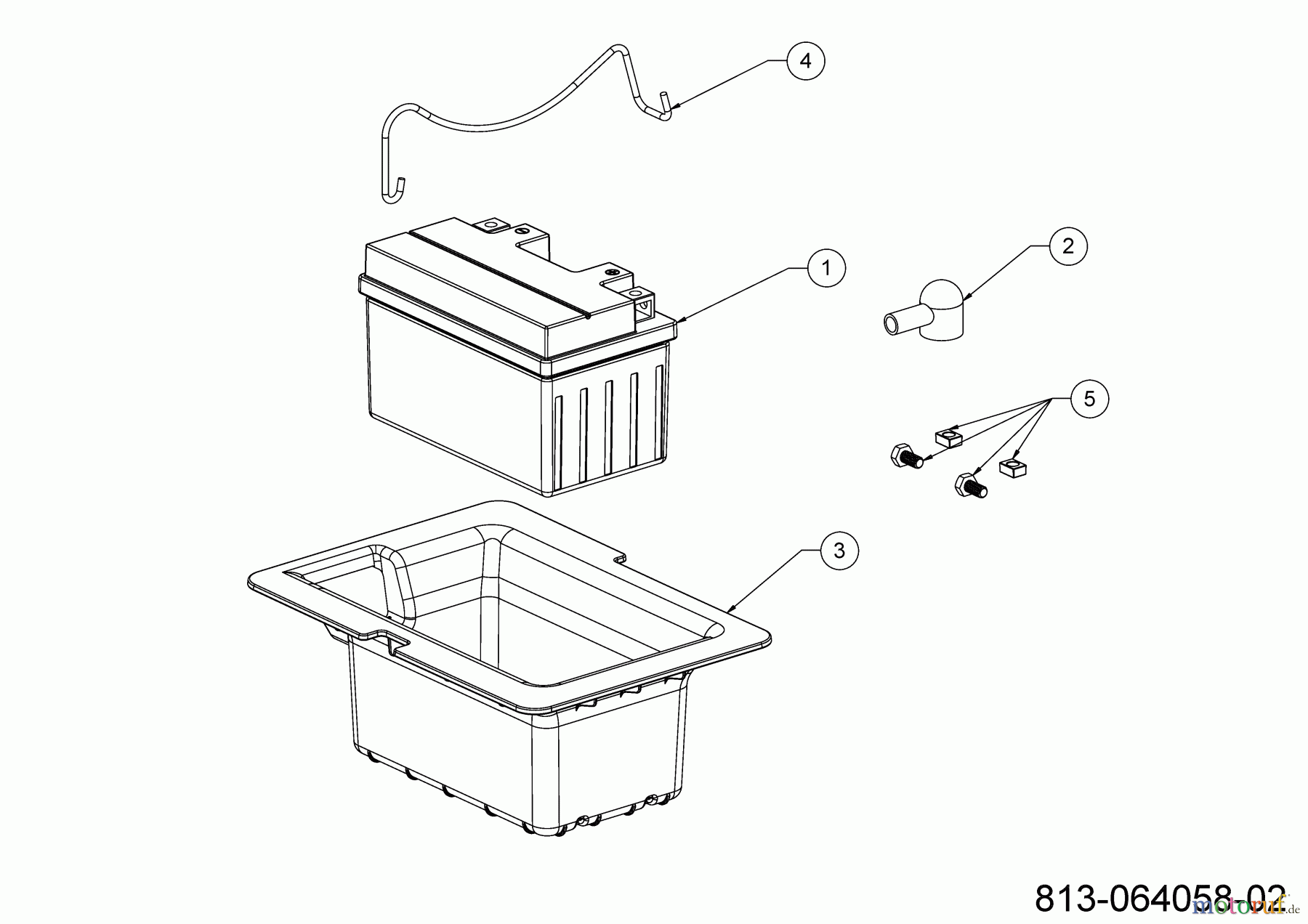 MTD Lawn tractors Smart RF 130 H 13AB78SY600 (2023) Battery