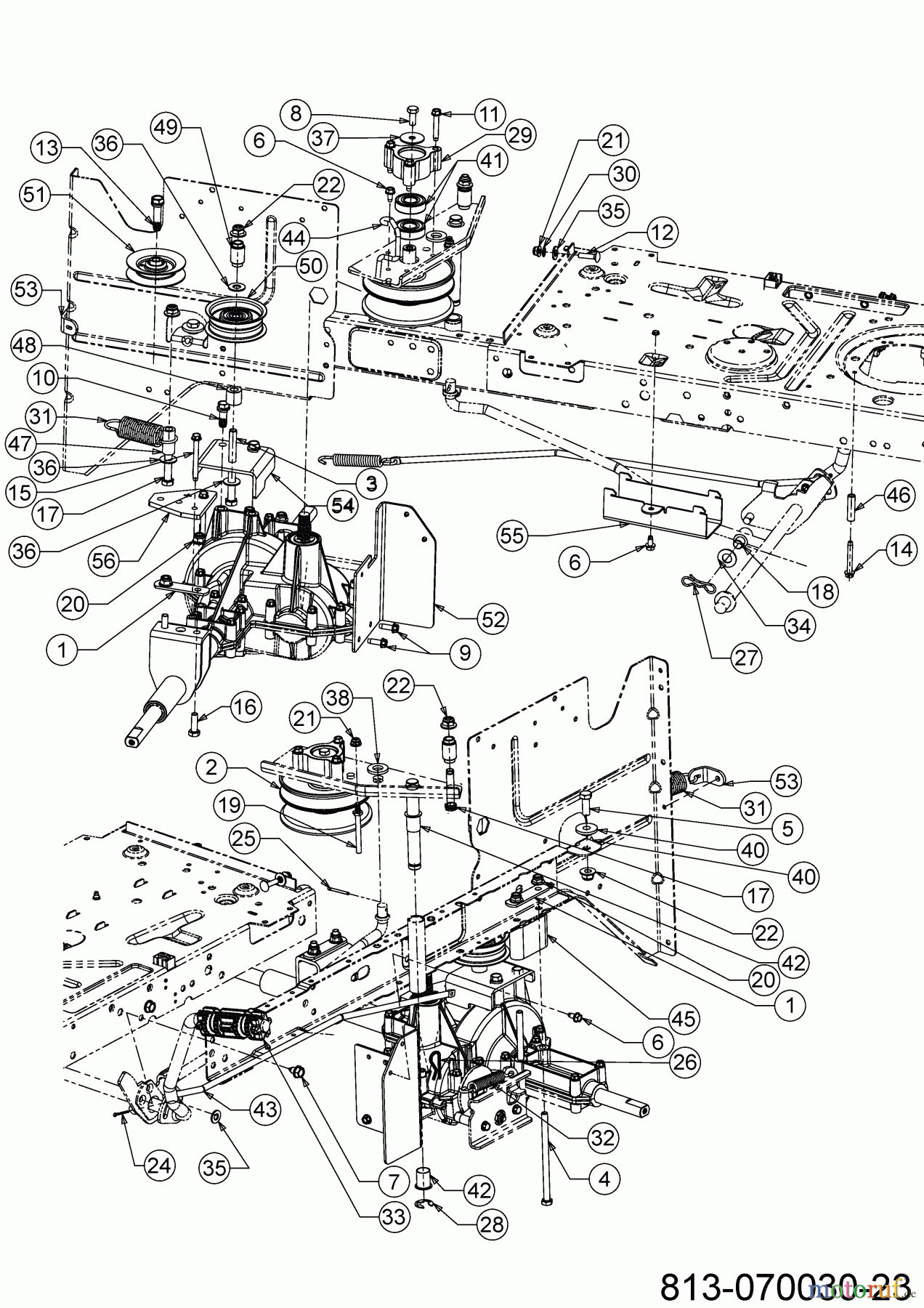  Bricolage Lawn tractors INV A13092 AB 13A776SE648 (2022) Drive system, Variator