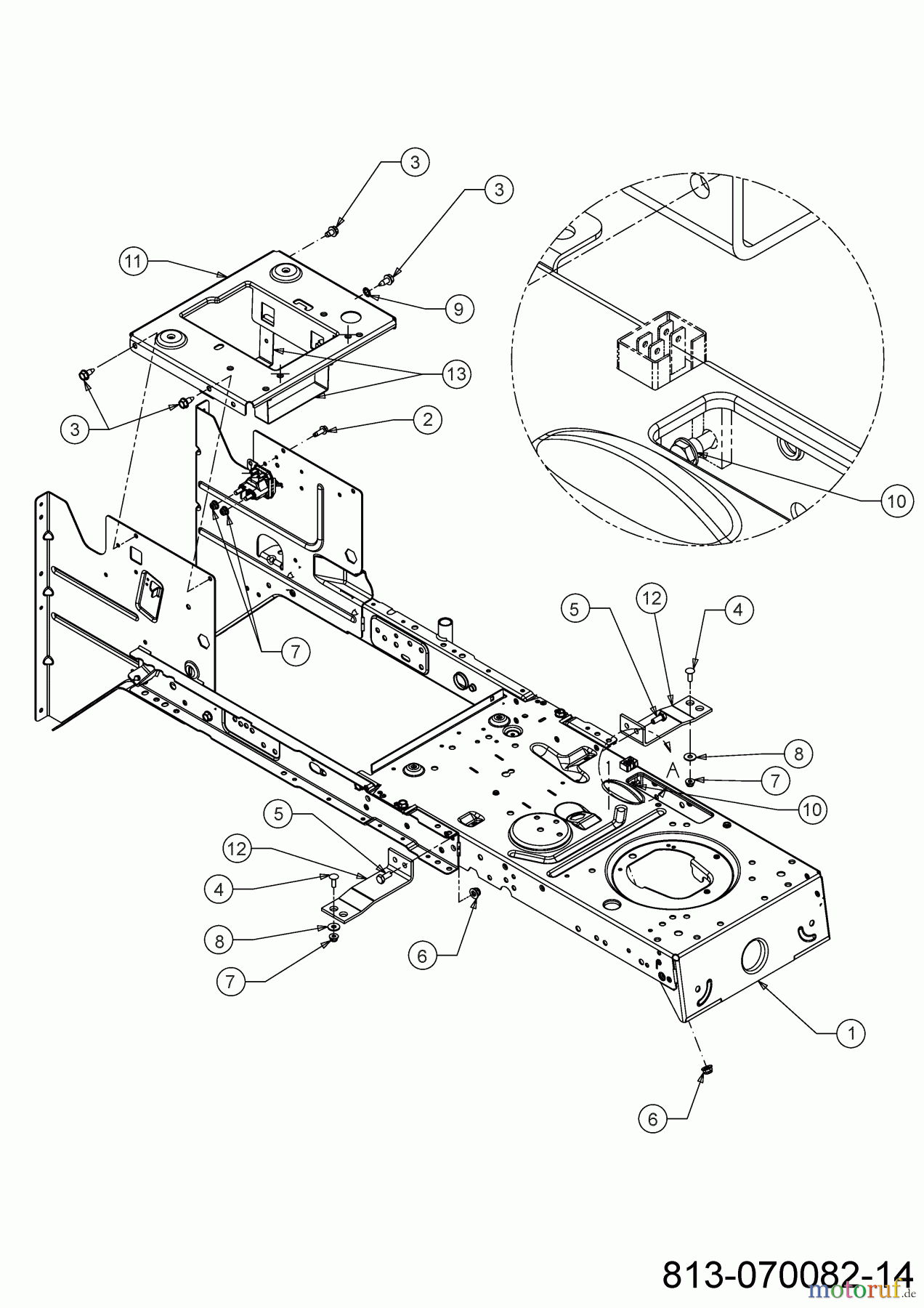  MTD Lawn tractors Smart RN 145 13A876KN600 (2021) Frame