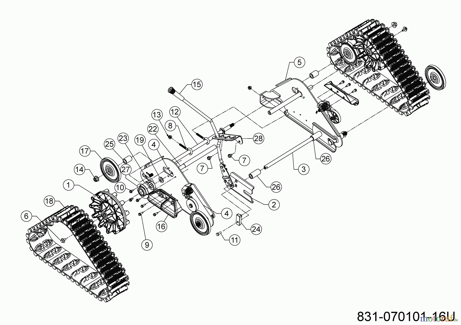 MTD Snow throwers Optima ME 66 T 31AY7FS3678 (2024) Track drive