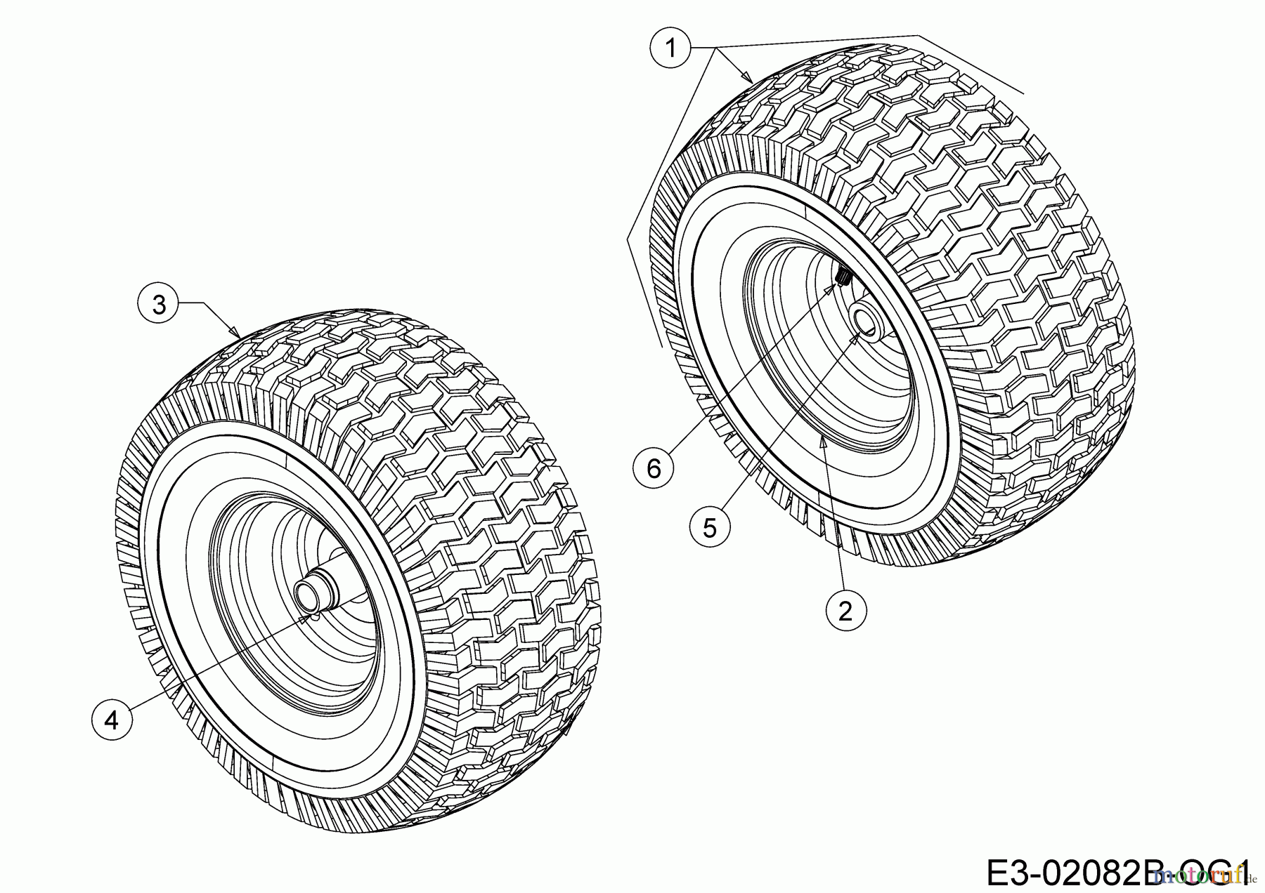  MTD Lawn tractors MTD 92 13A7765E600 (2019) Front wheels 13x5