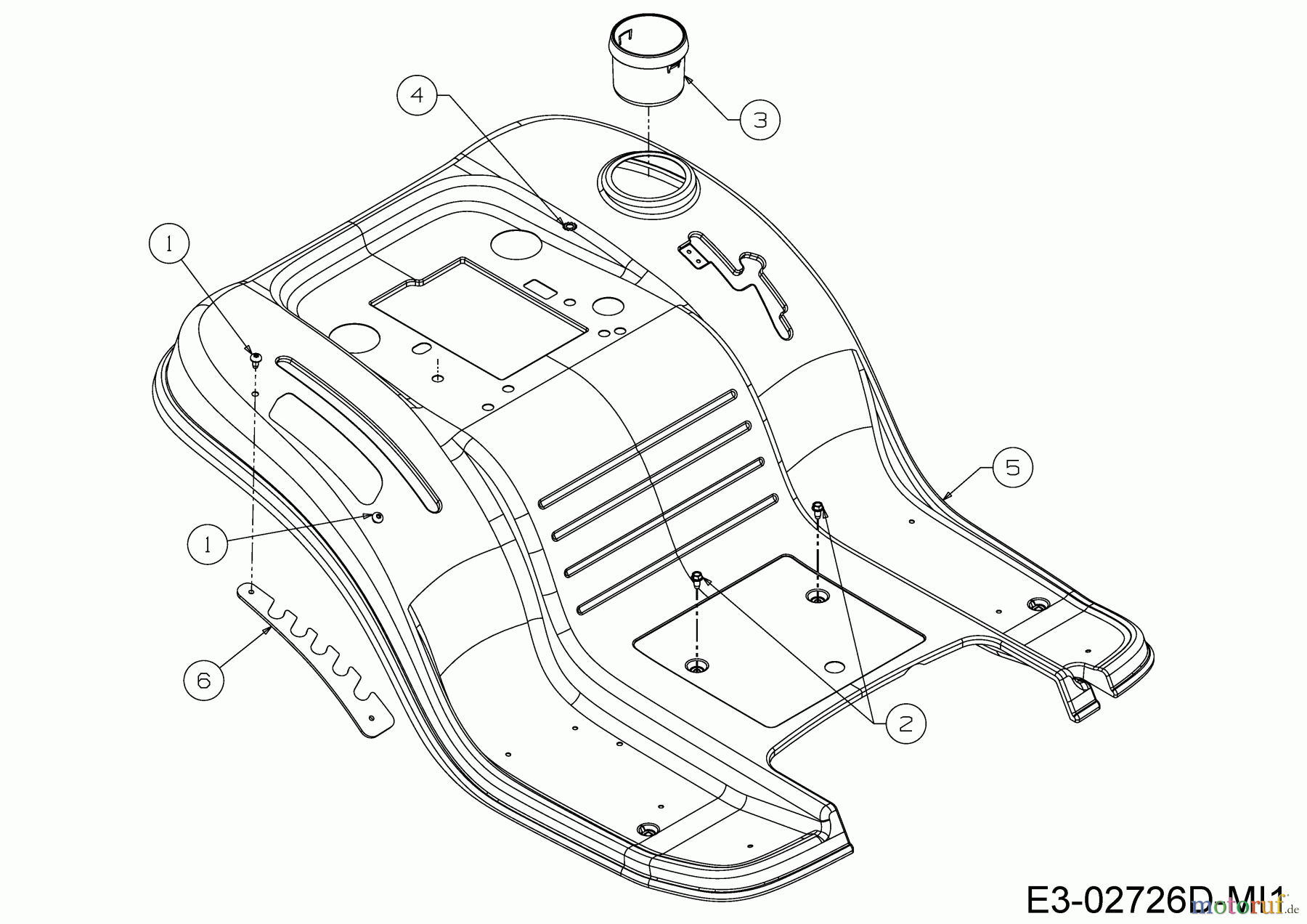 Verts Loisirs Lawn tractors VL 96 HB 13JM79KF617 (2021) Fender