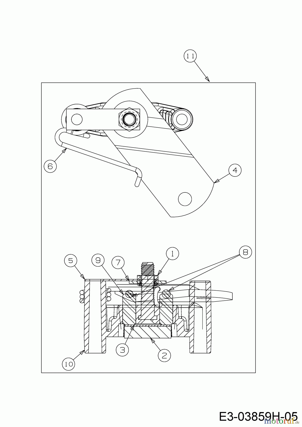  MTD Lawn tractors MTD 92 13A7765E600 (2020) Brake