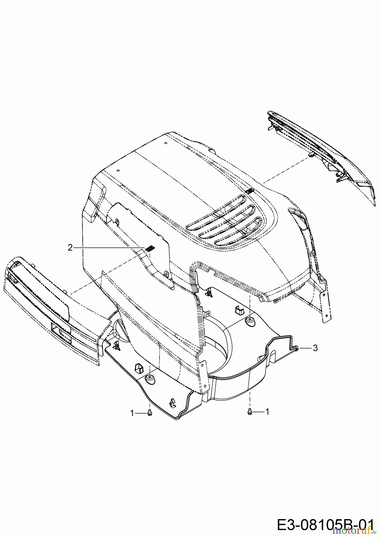  Bestgreen Lawn tractors BG 96 SBK 13B776SF655 (2021) Engine duct